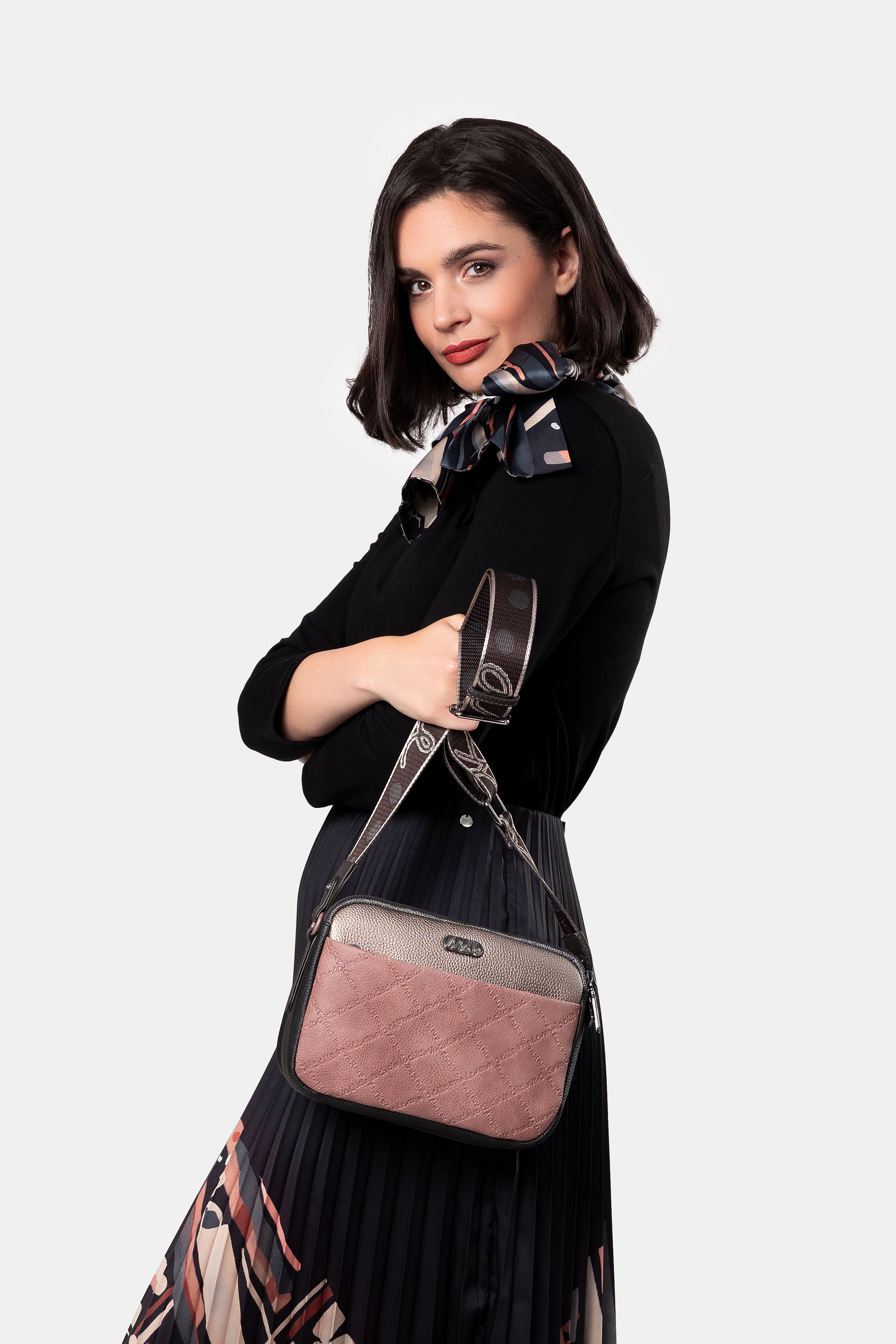 Parisian oval flap crossbody bag