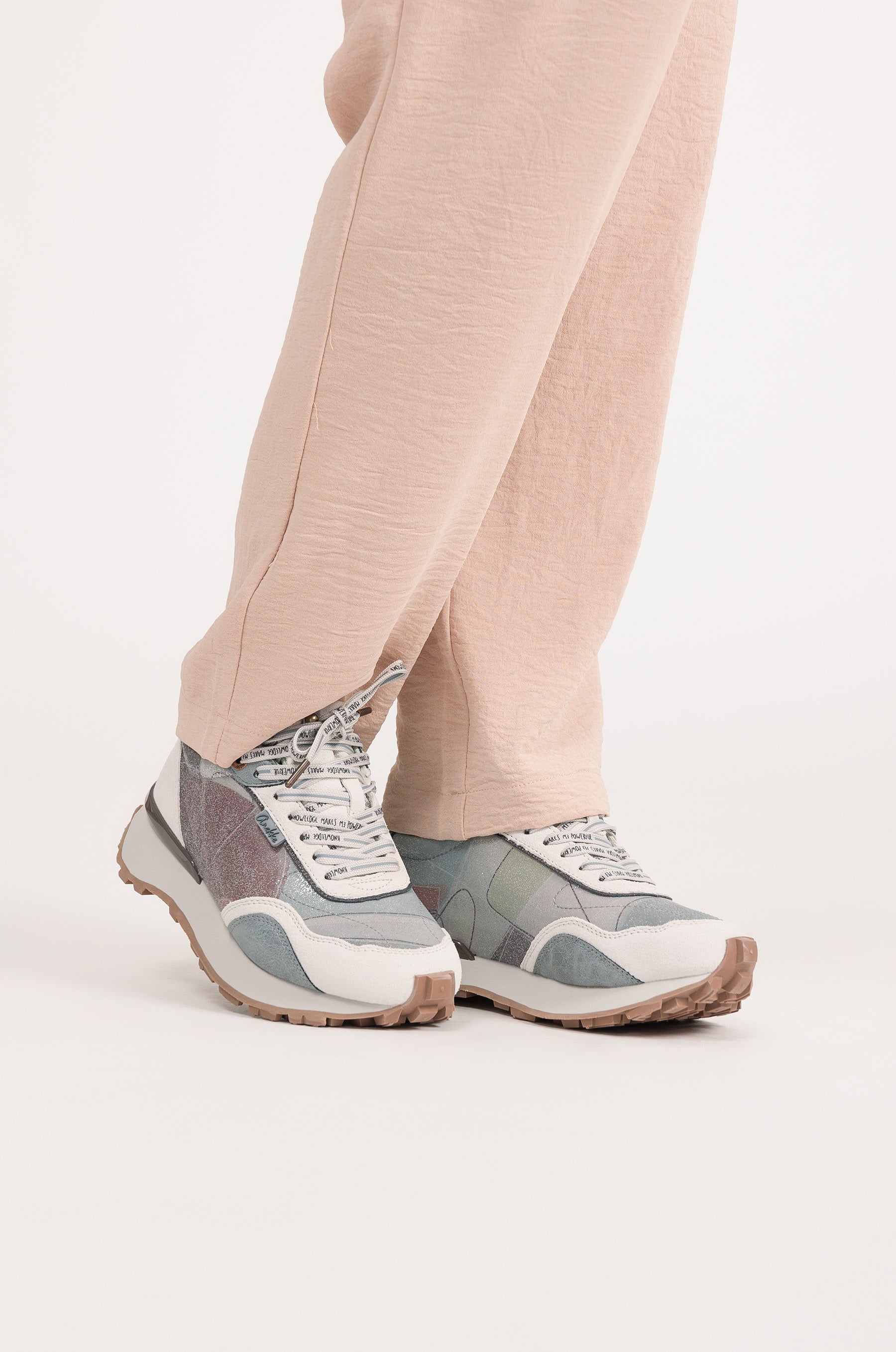 Silver sneakers