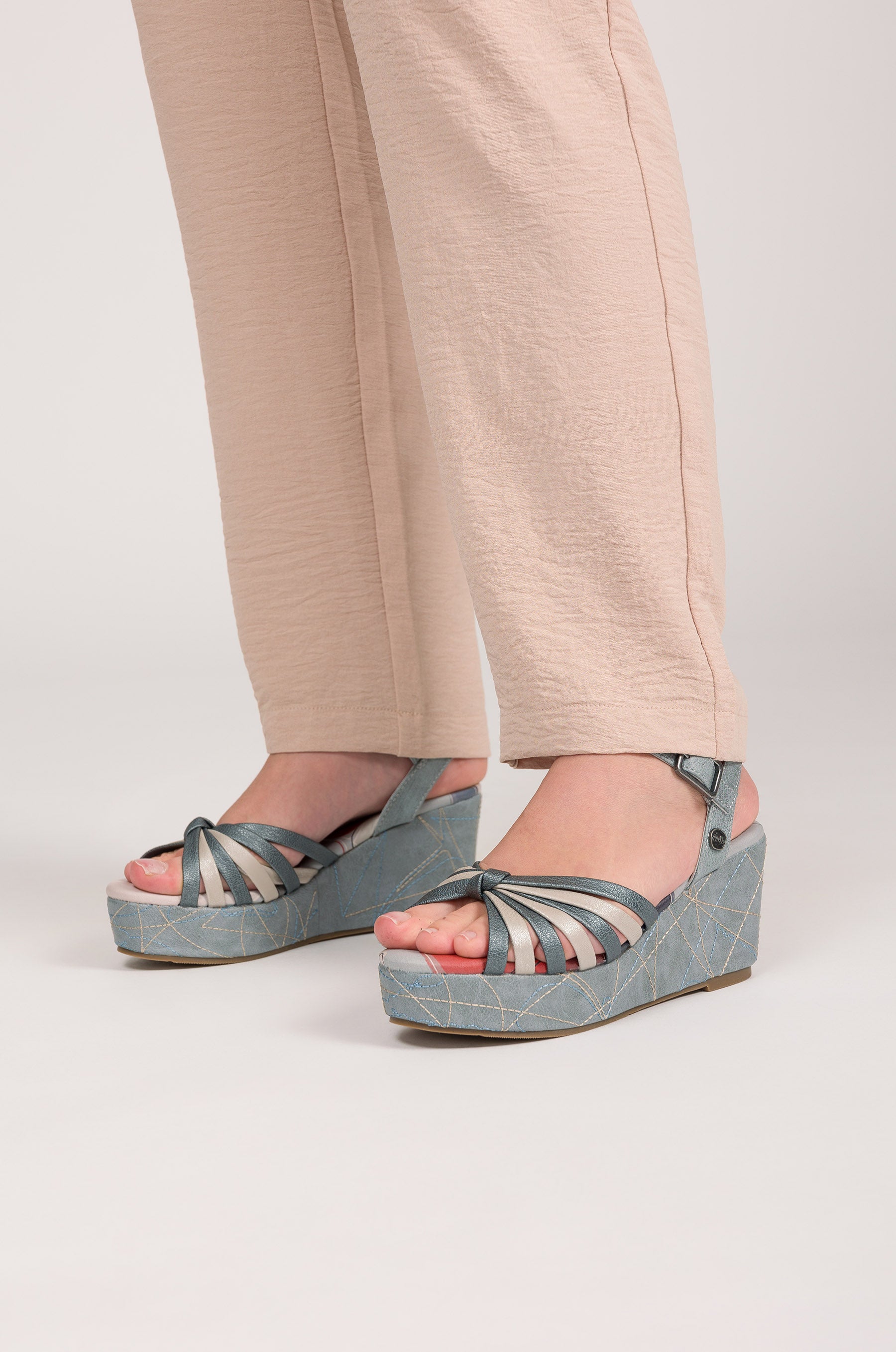 Blue Auralis crossover sandals