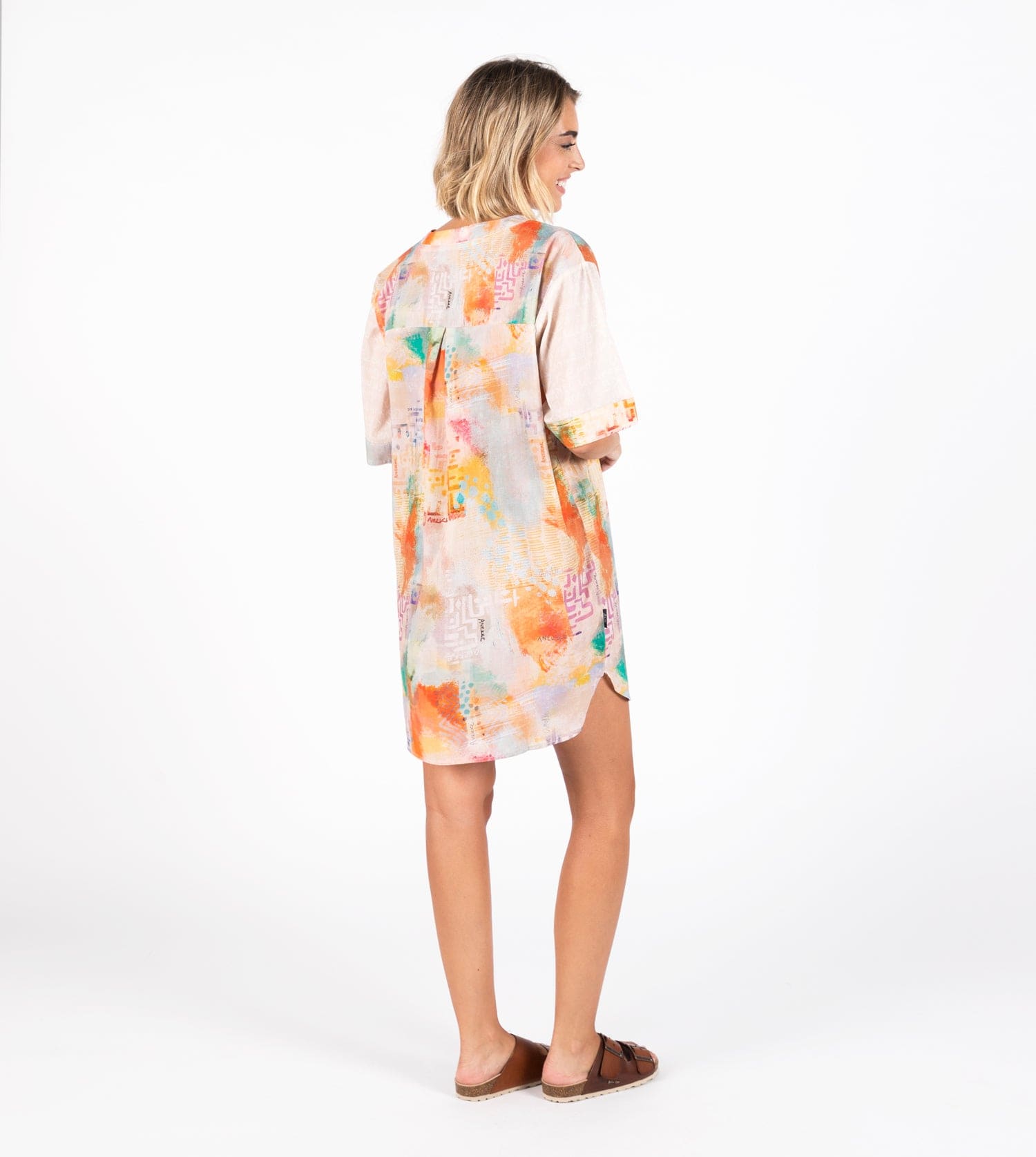 Printed short dress