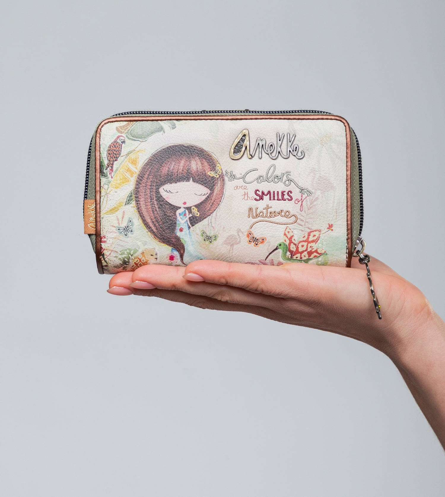 Amazonia medium RFID embossed wallet