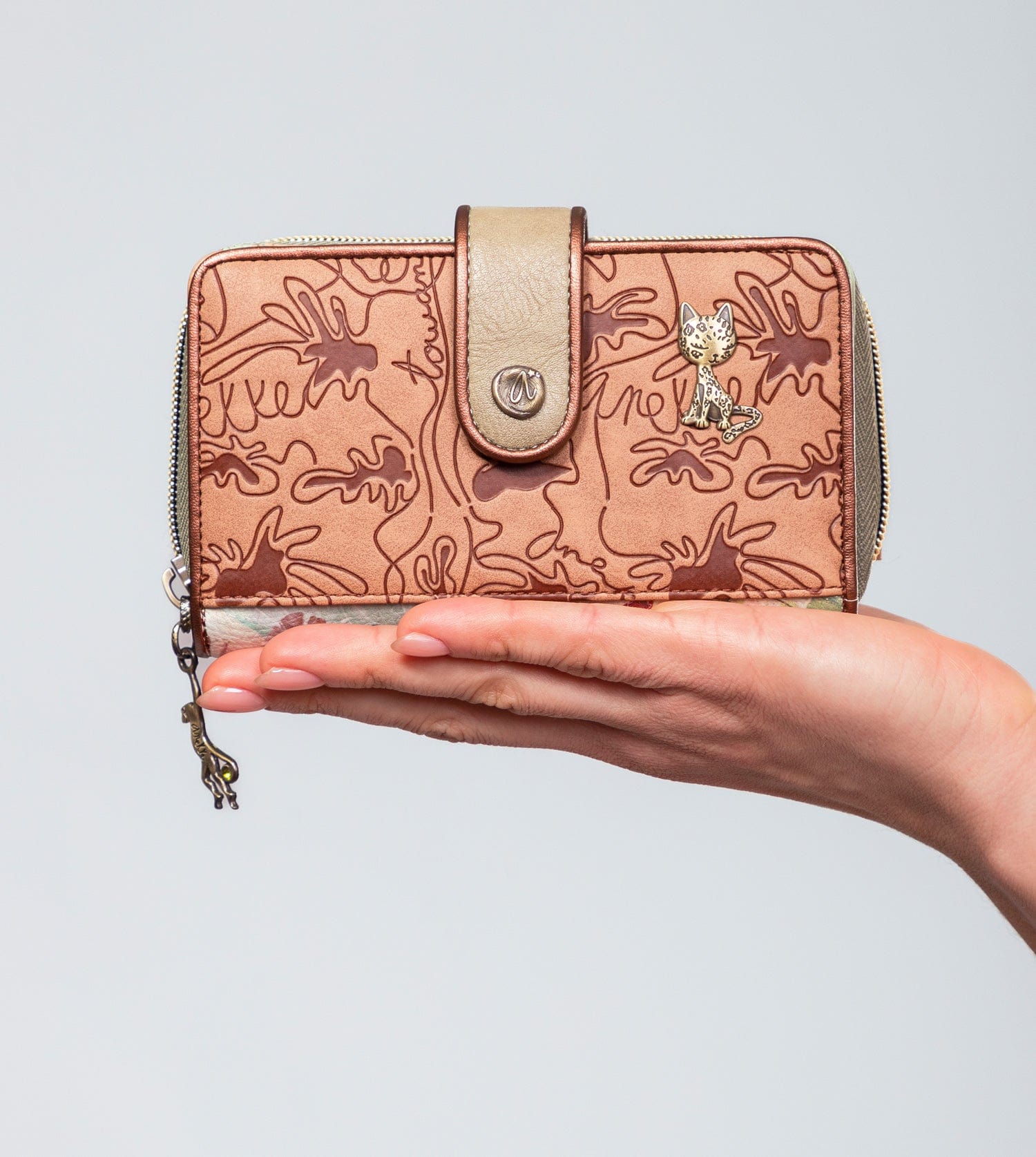 Amazonia medium RFID embossed wallet
