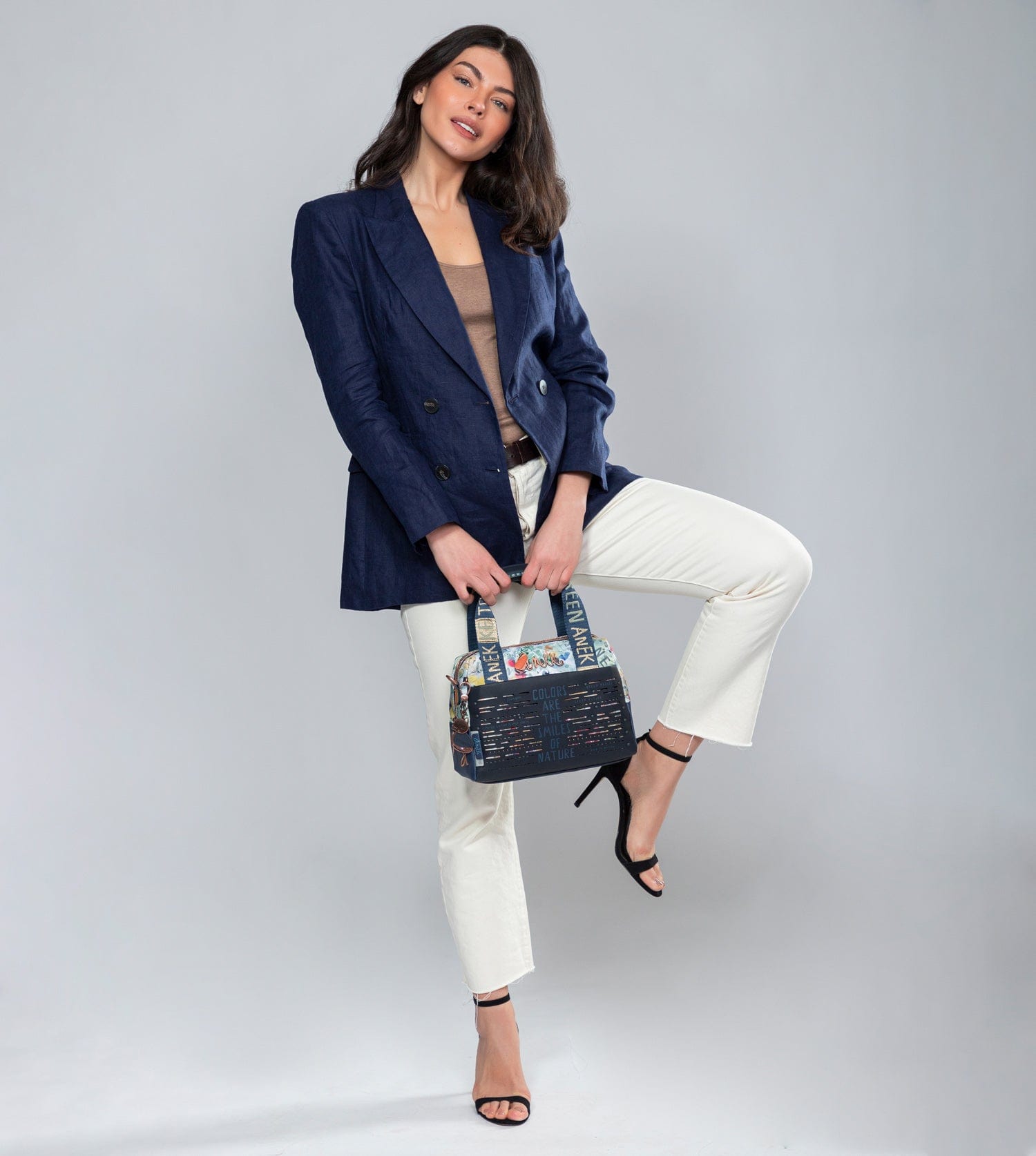 Nature Pachamama navy blue bowling bag