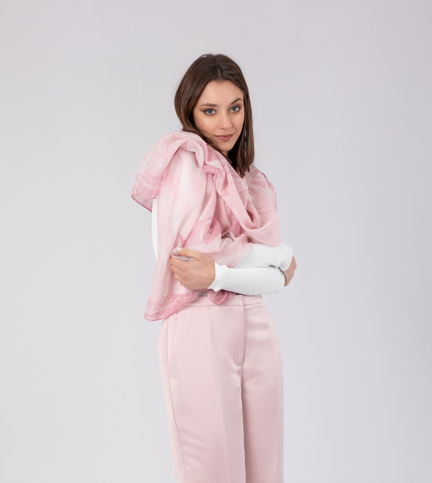 Peace & Love nude scarf