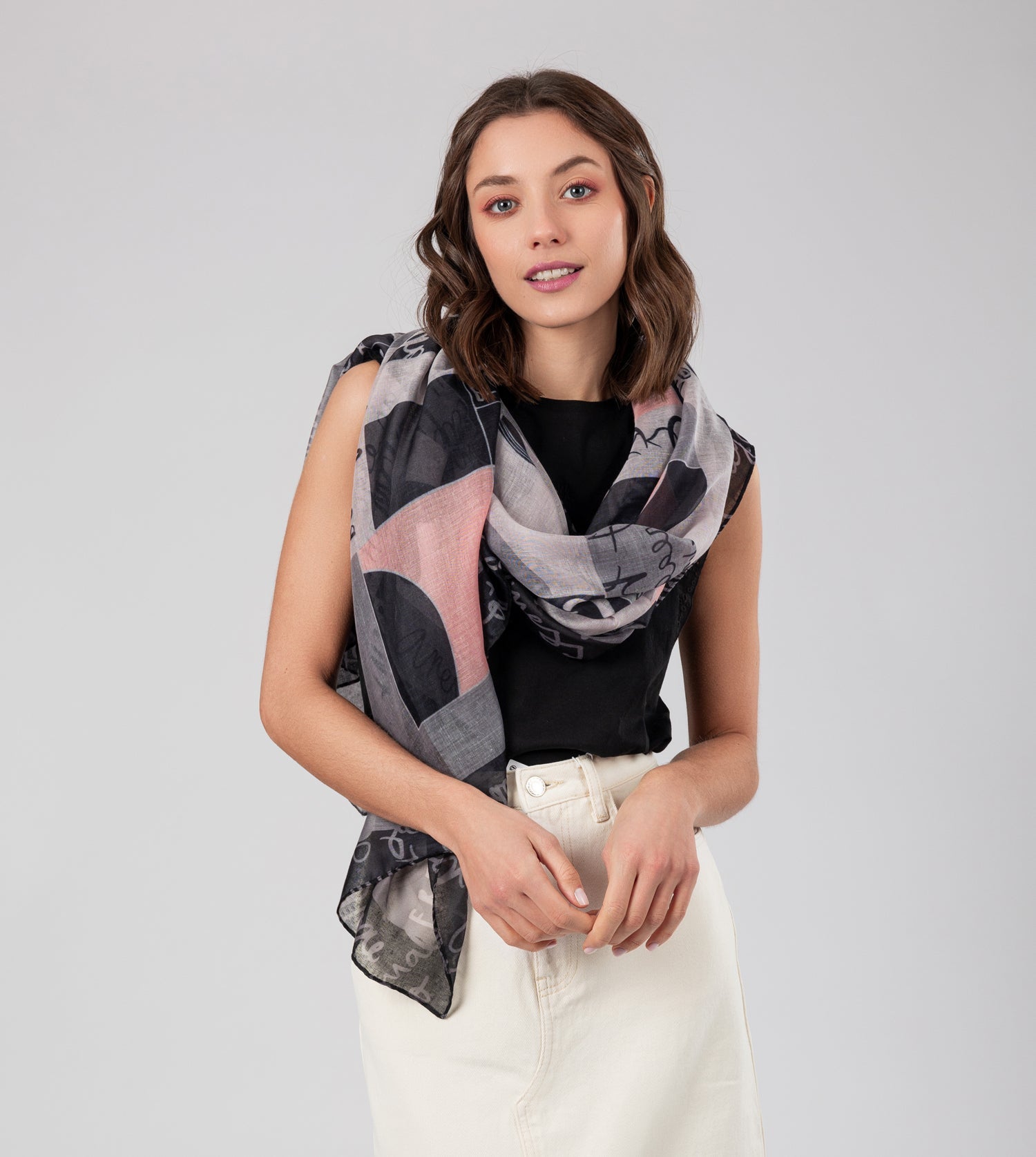Sixties grey scarf