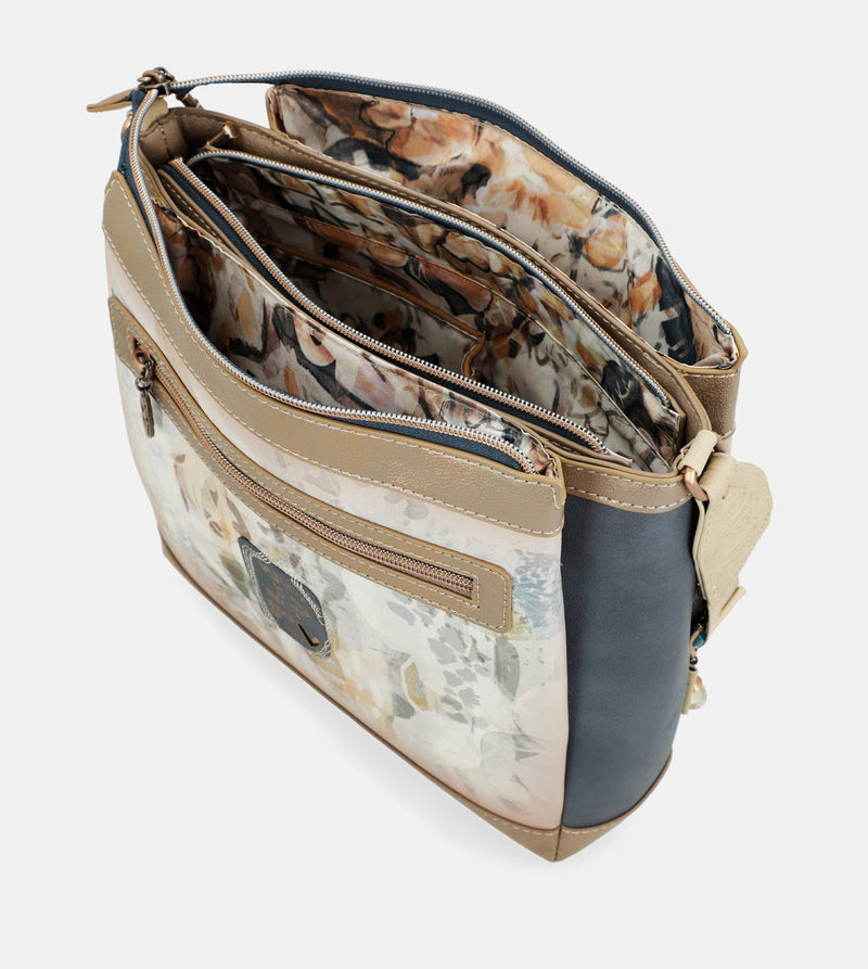 Crossbody bag with 3 compartments Memories