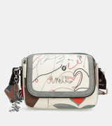 Oval flap crossbody bag Alma