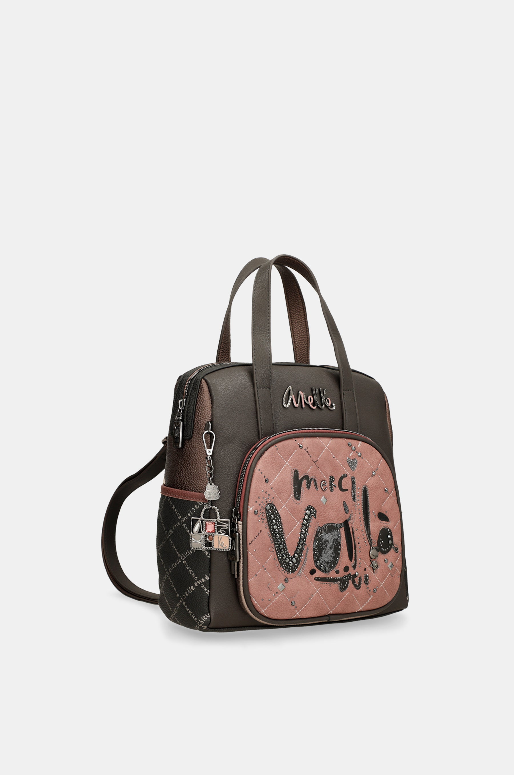 Parisian short-handle medium backpack