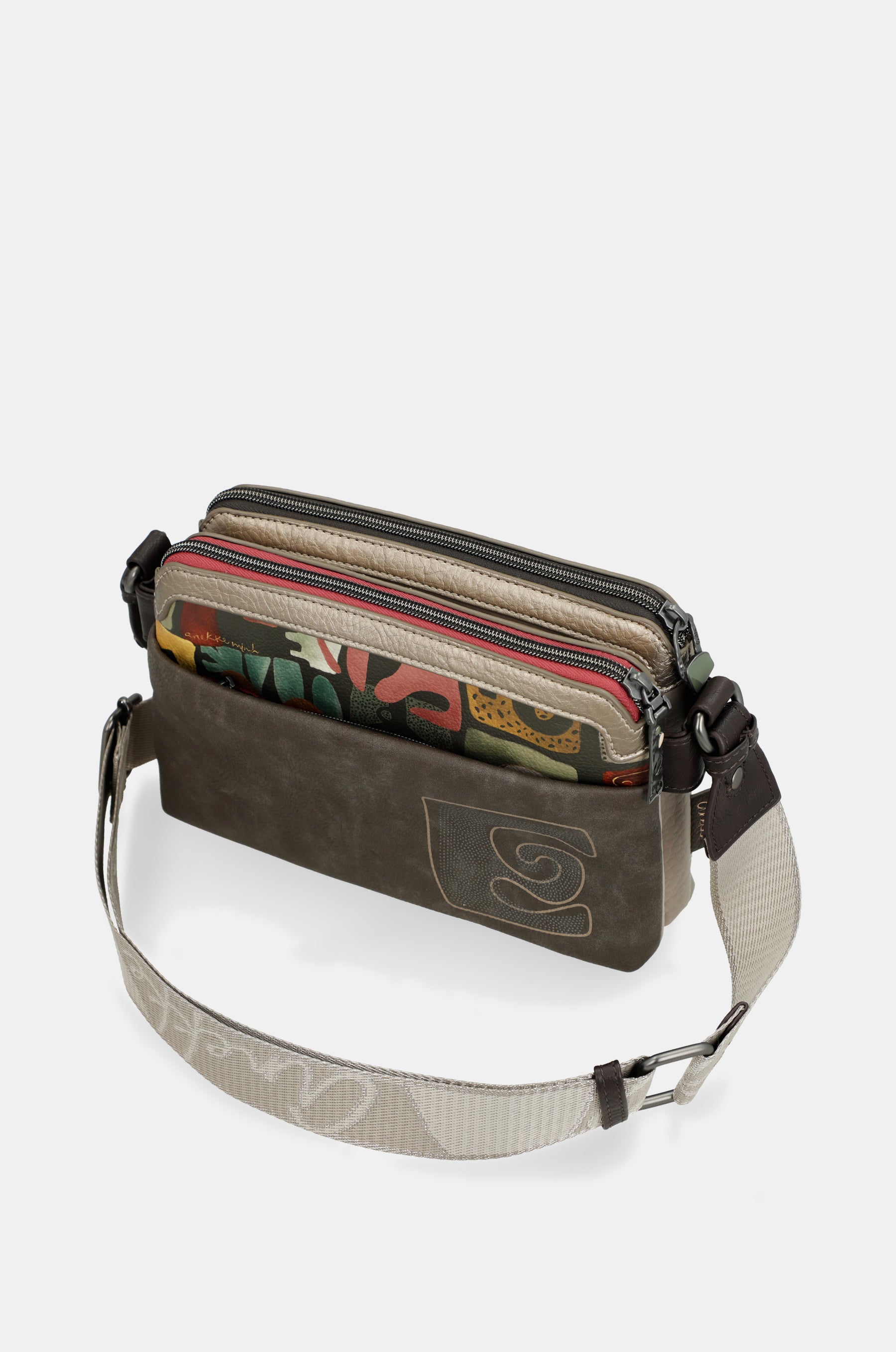 Triple-compartment crossbody bag Muse
