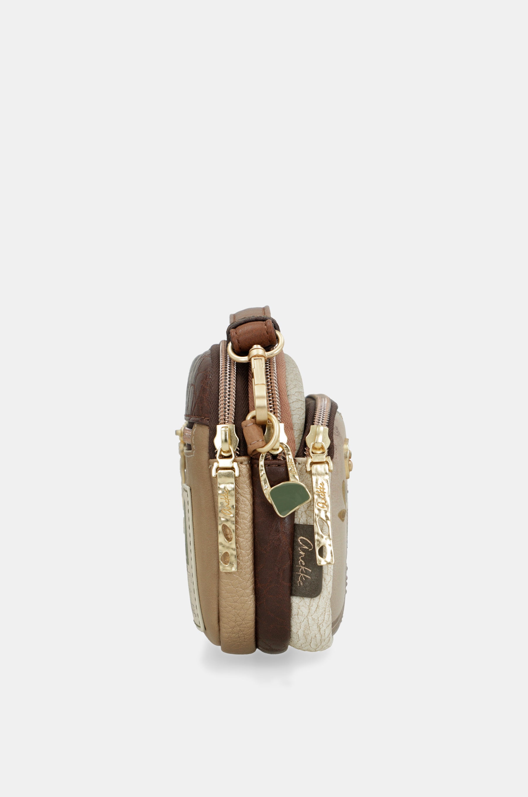 Small triple-compartment crossbody bag Muse