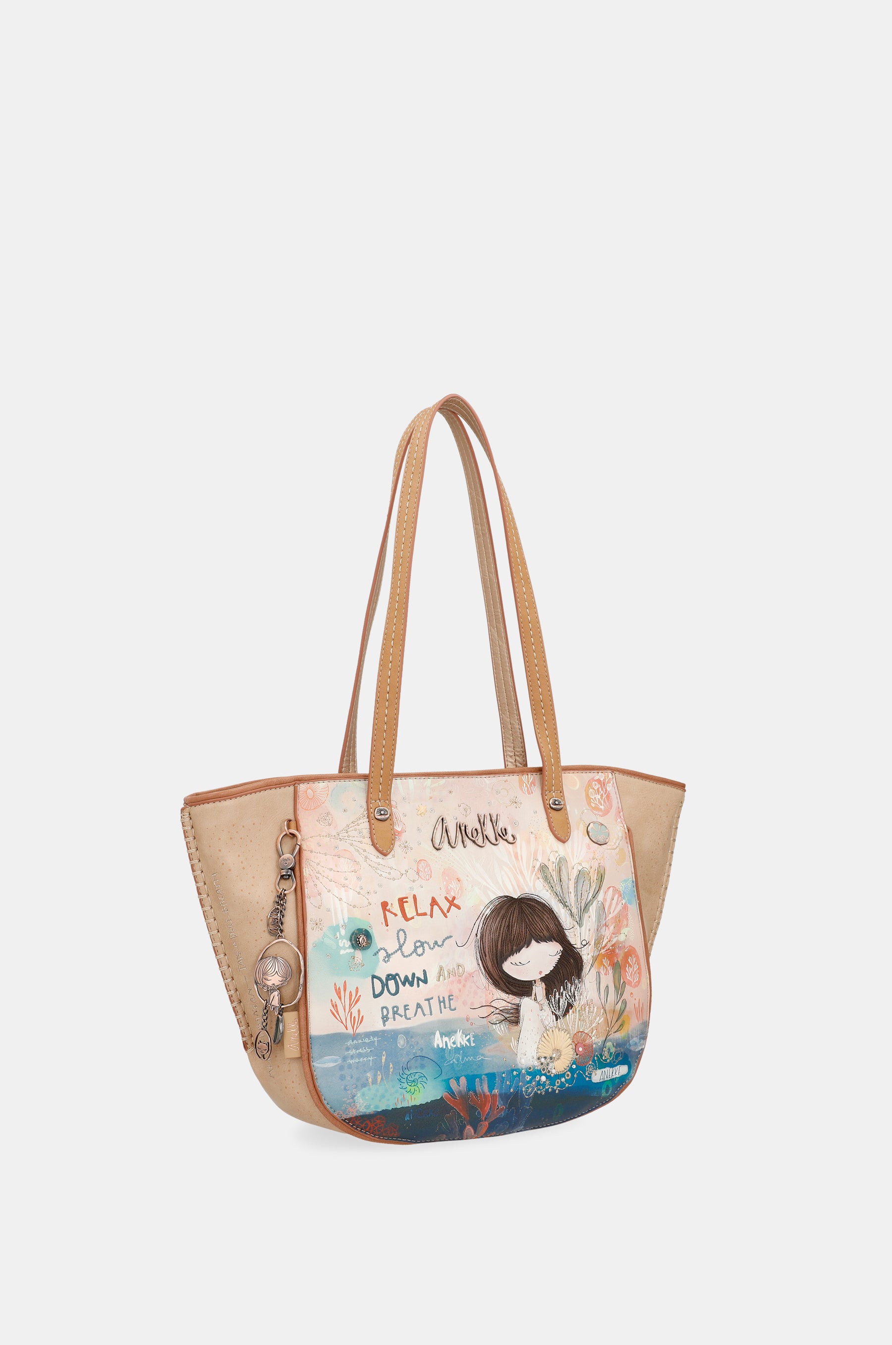 Mediterranean Oval shopper bag