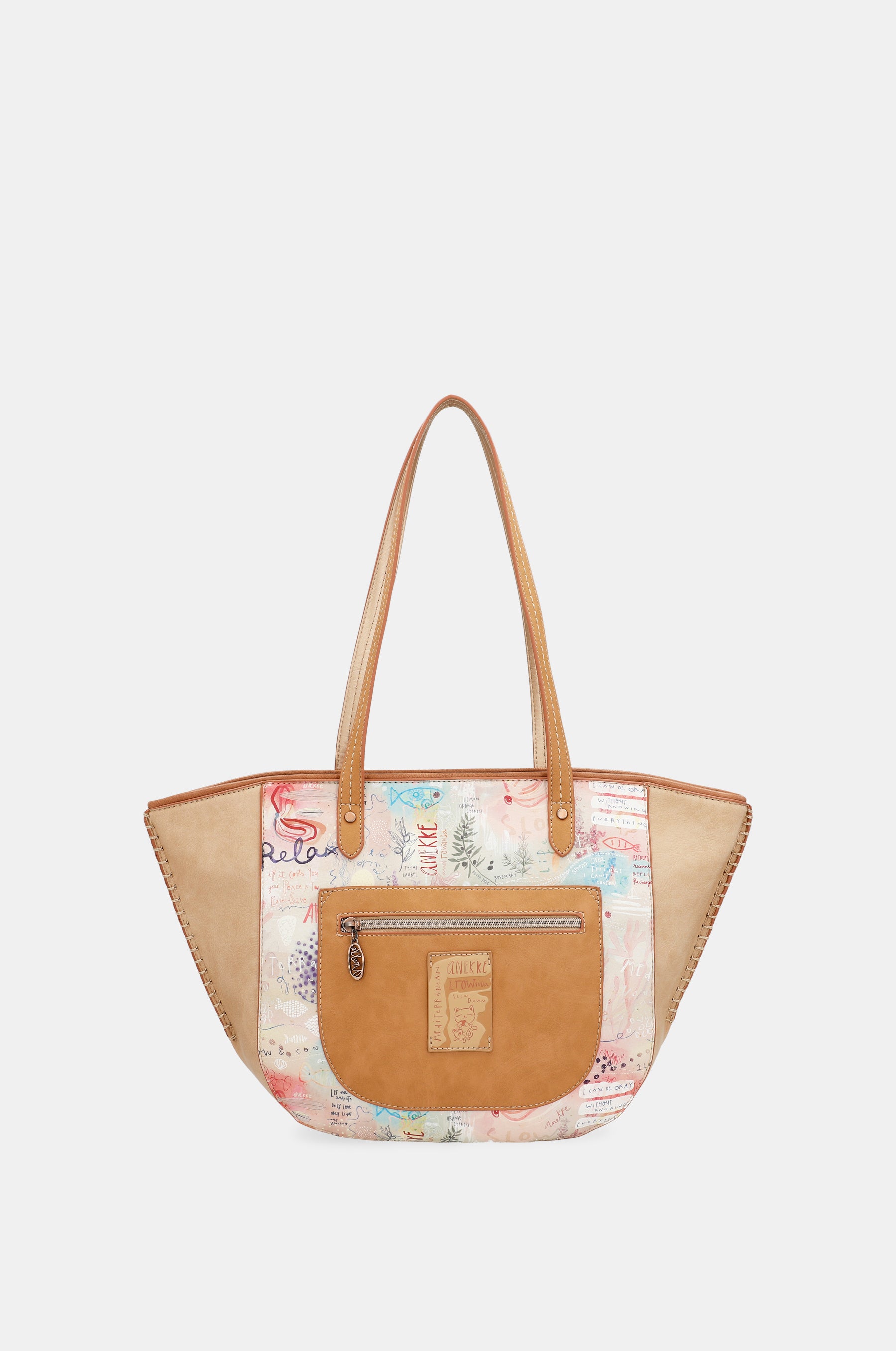 Mediterranean Oval shopper bag