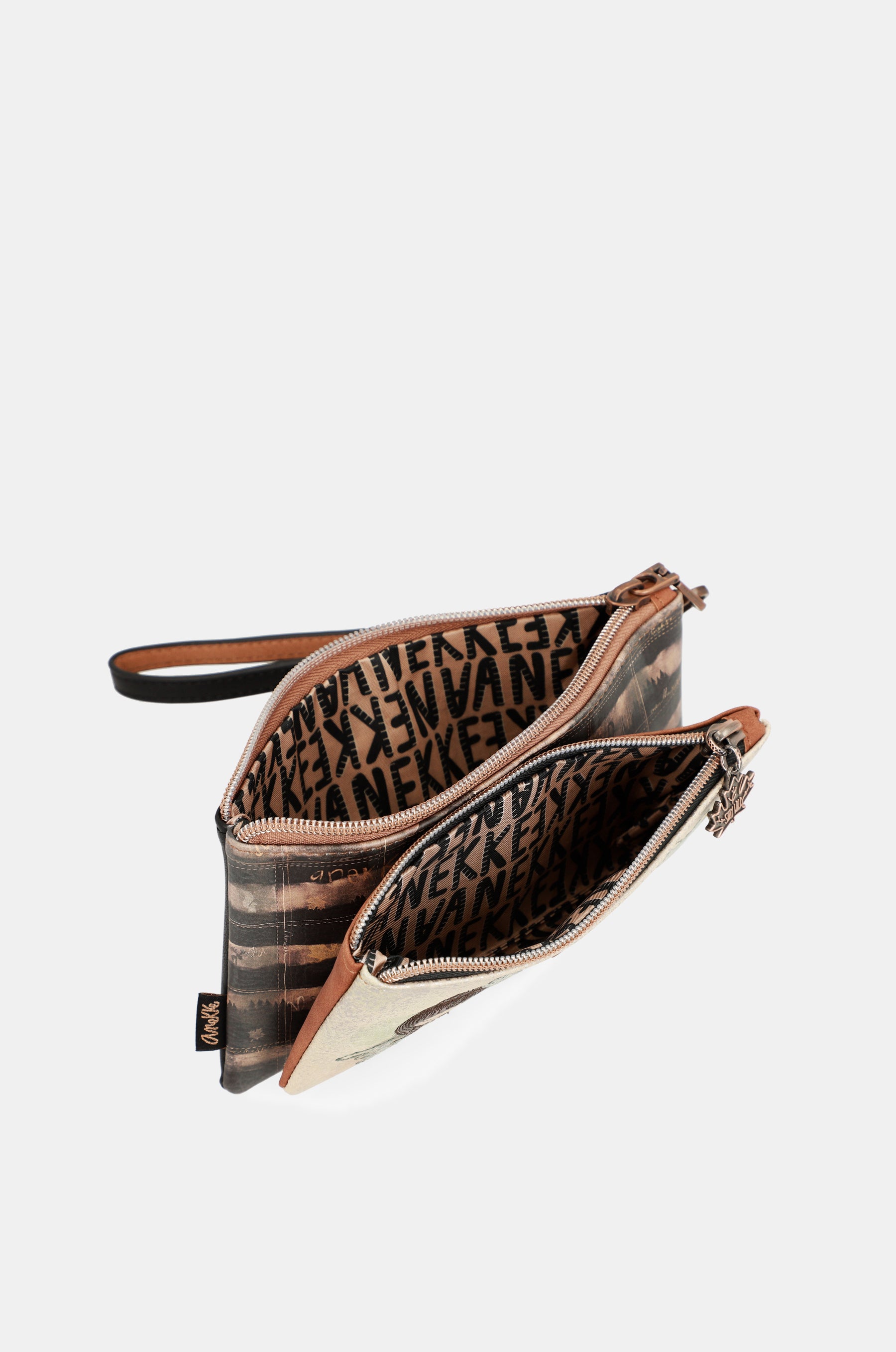 The Forest coin purse wallet with hand strap