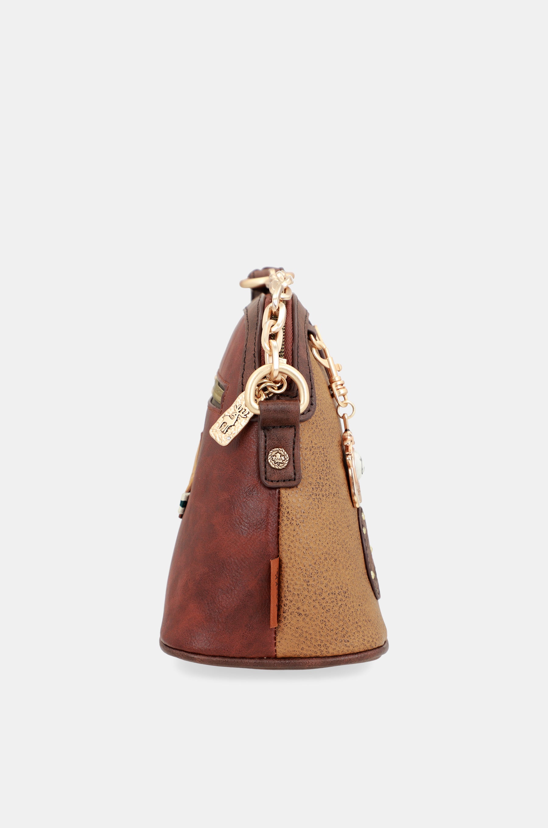 Urban metal handle shoulder bag