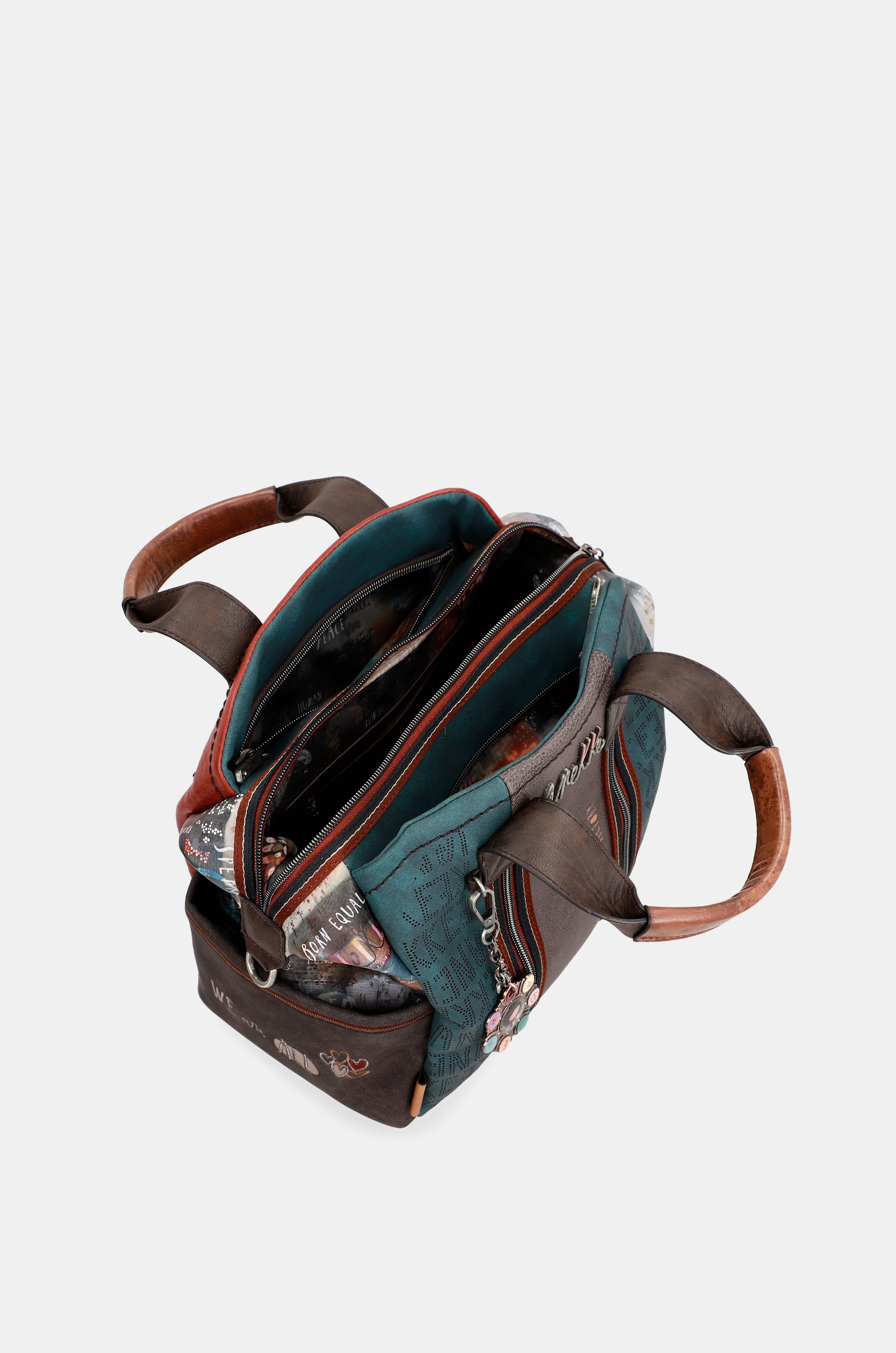 Respect shoulder bag with shoulder strap