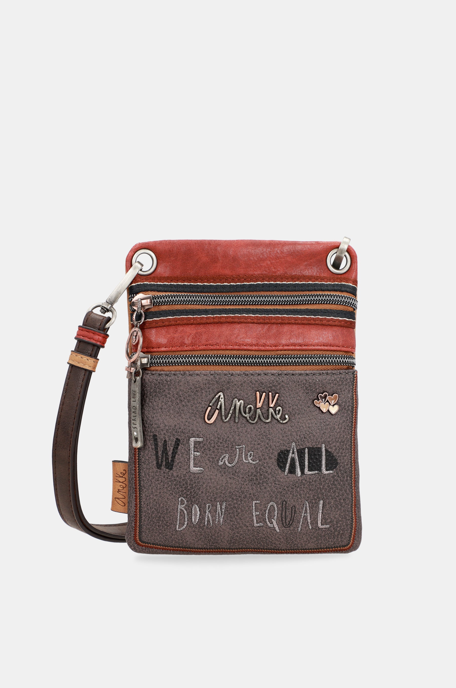 Respect dual compartment mini shoulder bag
