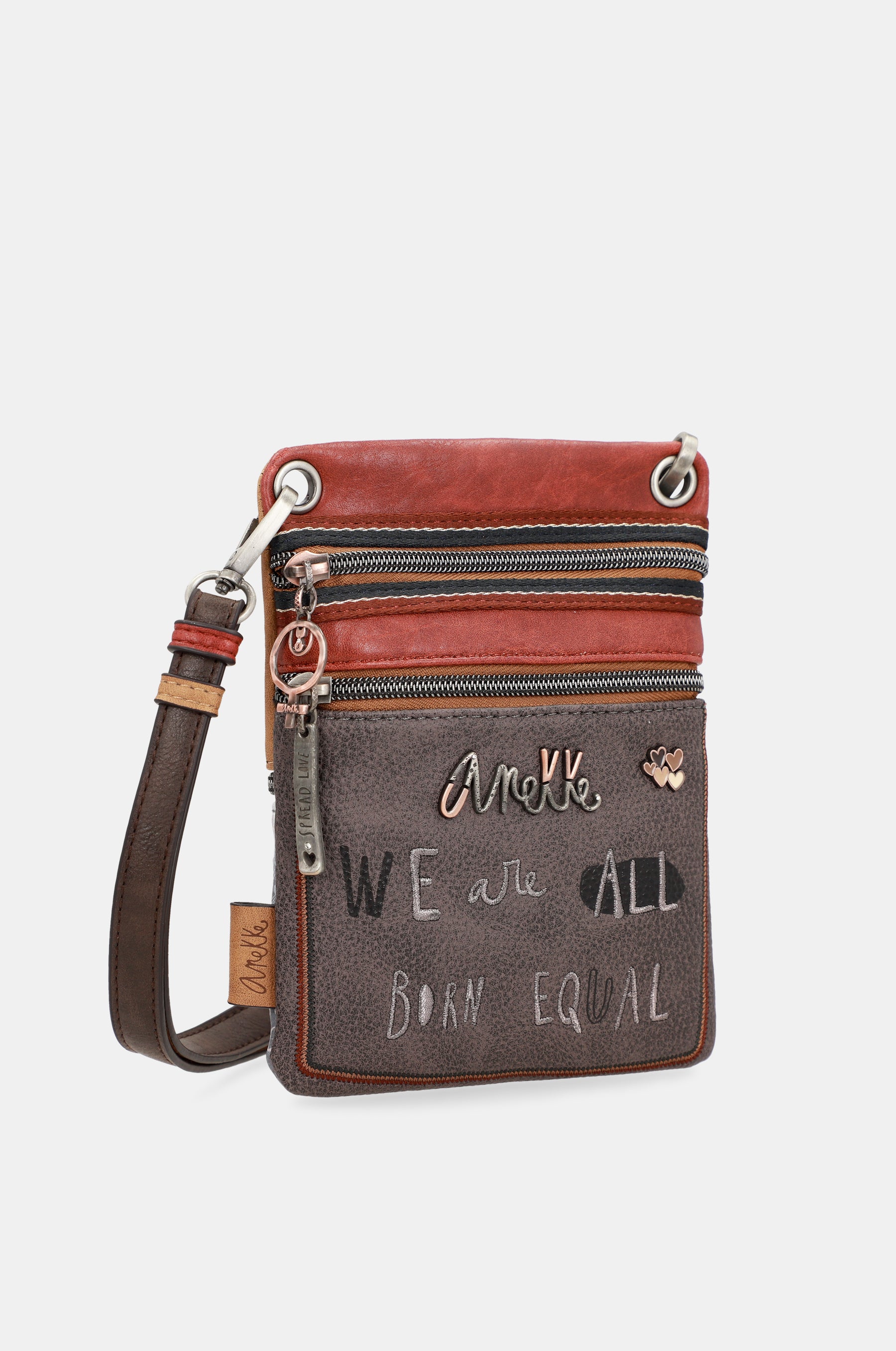 Respect dual compartment mini shoulder bag