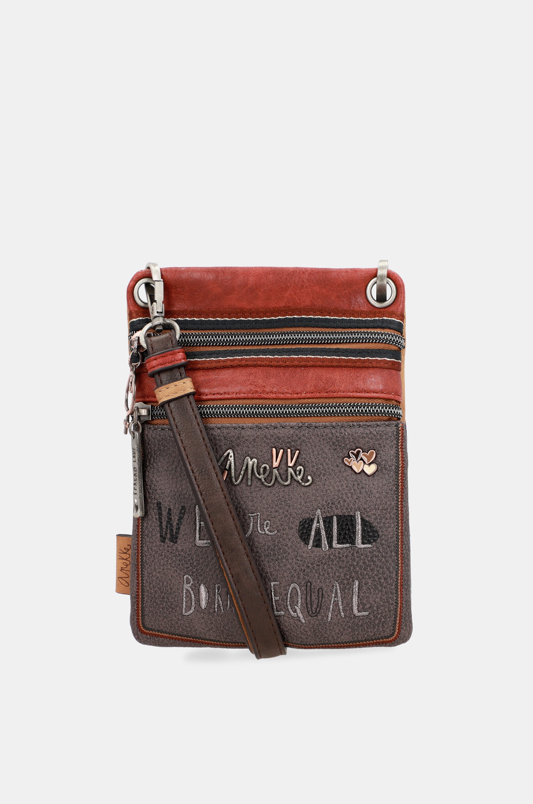 Respect dual compartment mini shoulder bag