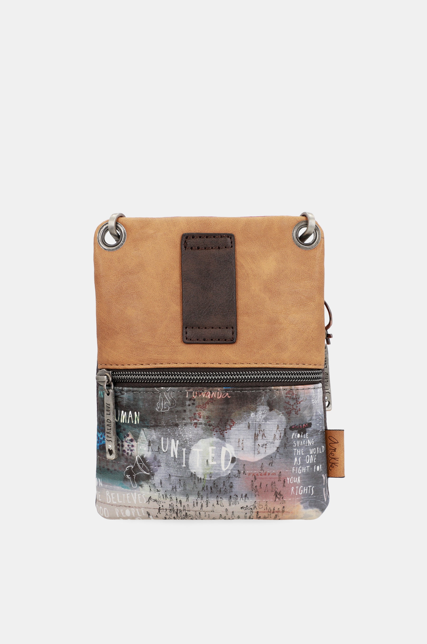 Respect dual compartment mini shoulder bag