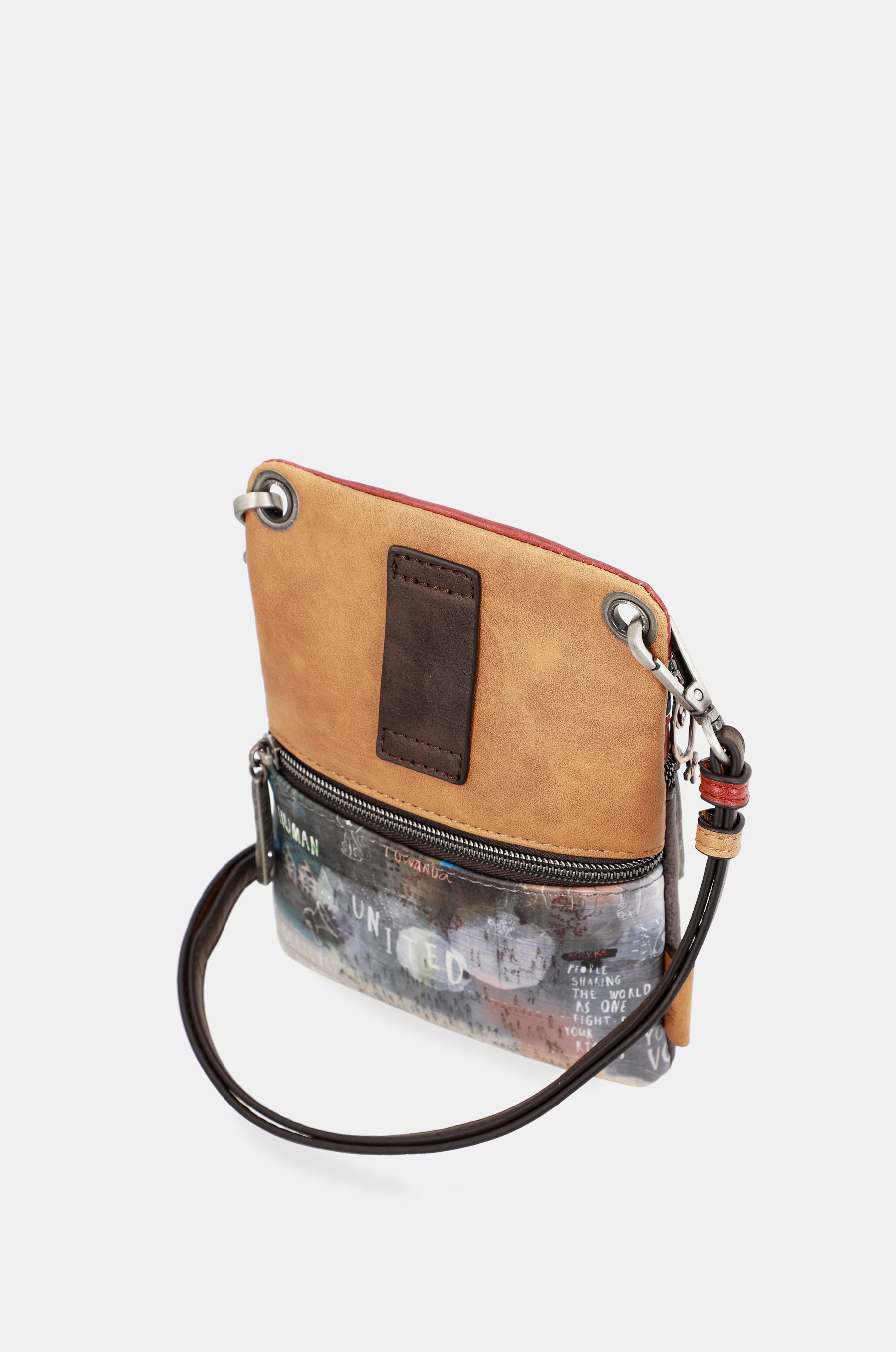 Respect dual compartment mini shoulder bag