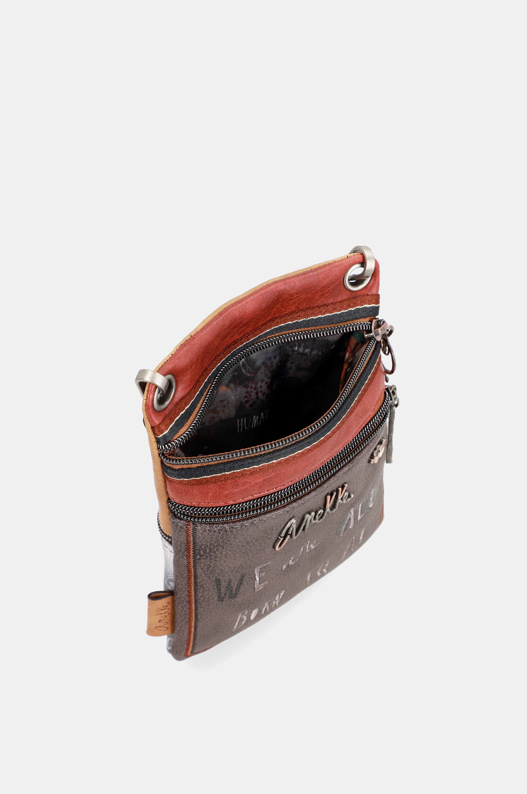 Respect dual compartment mini shoulder bag