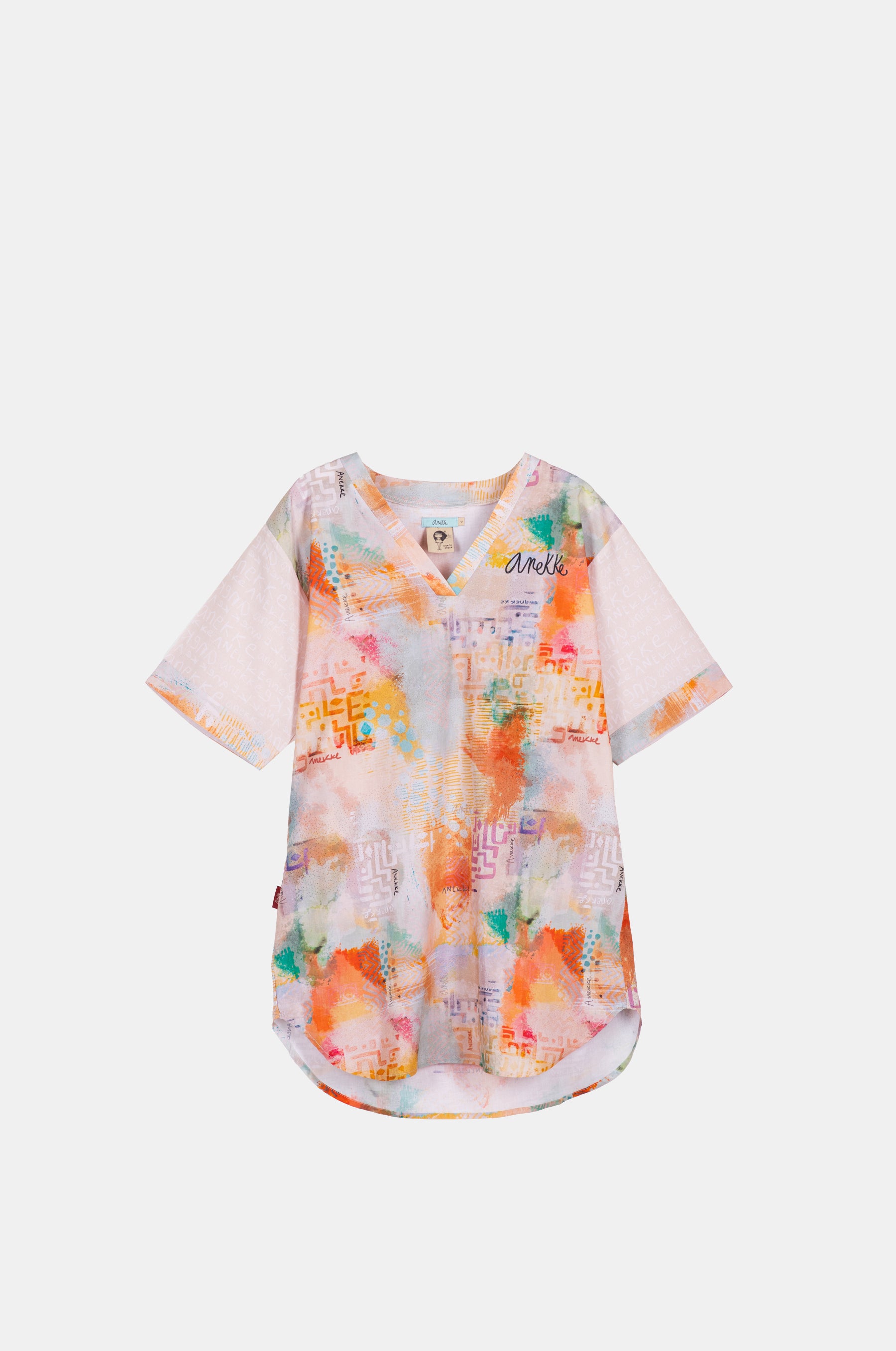 Printed short dress