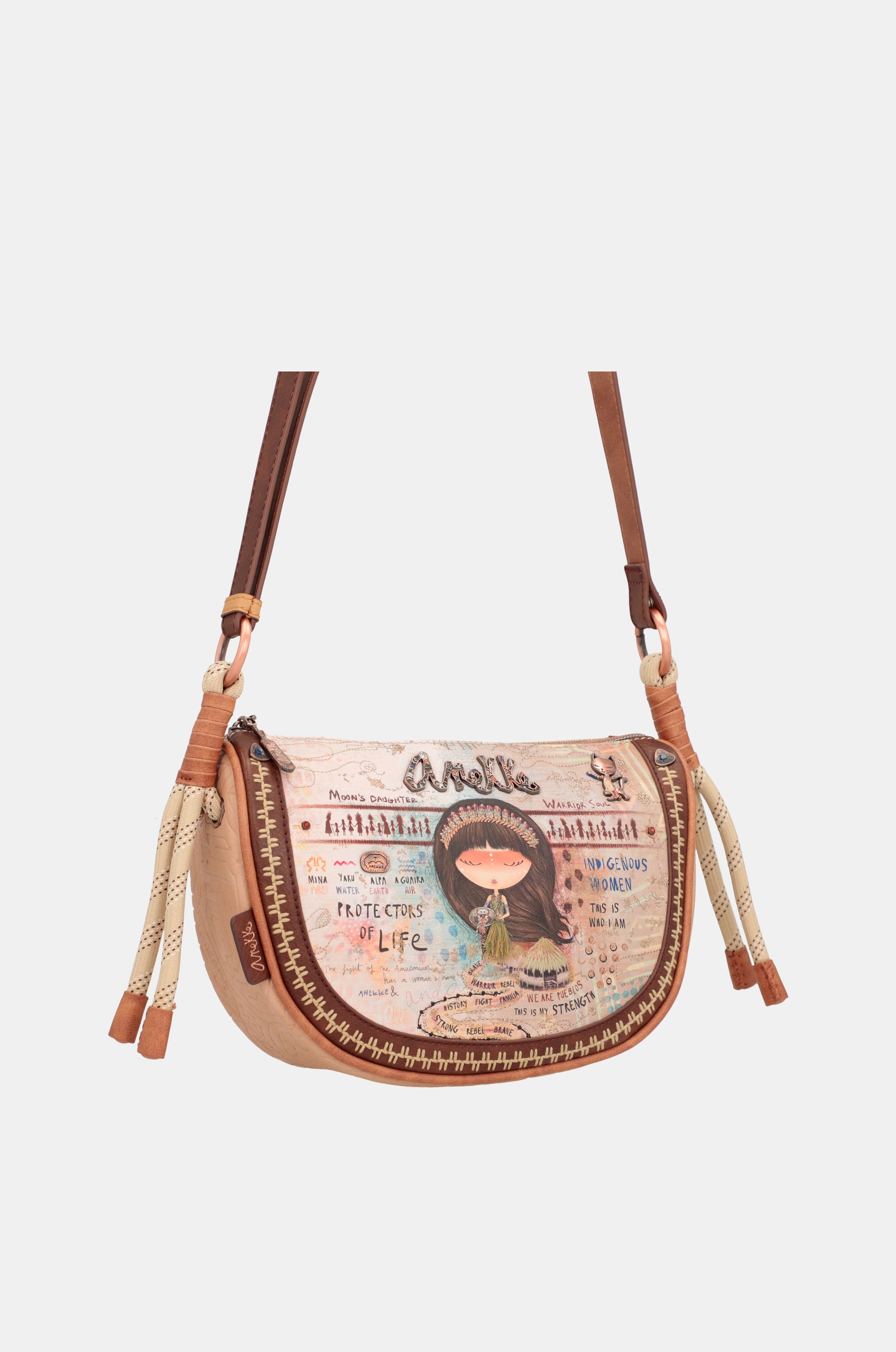 Menire oval crossbody bag