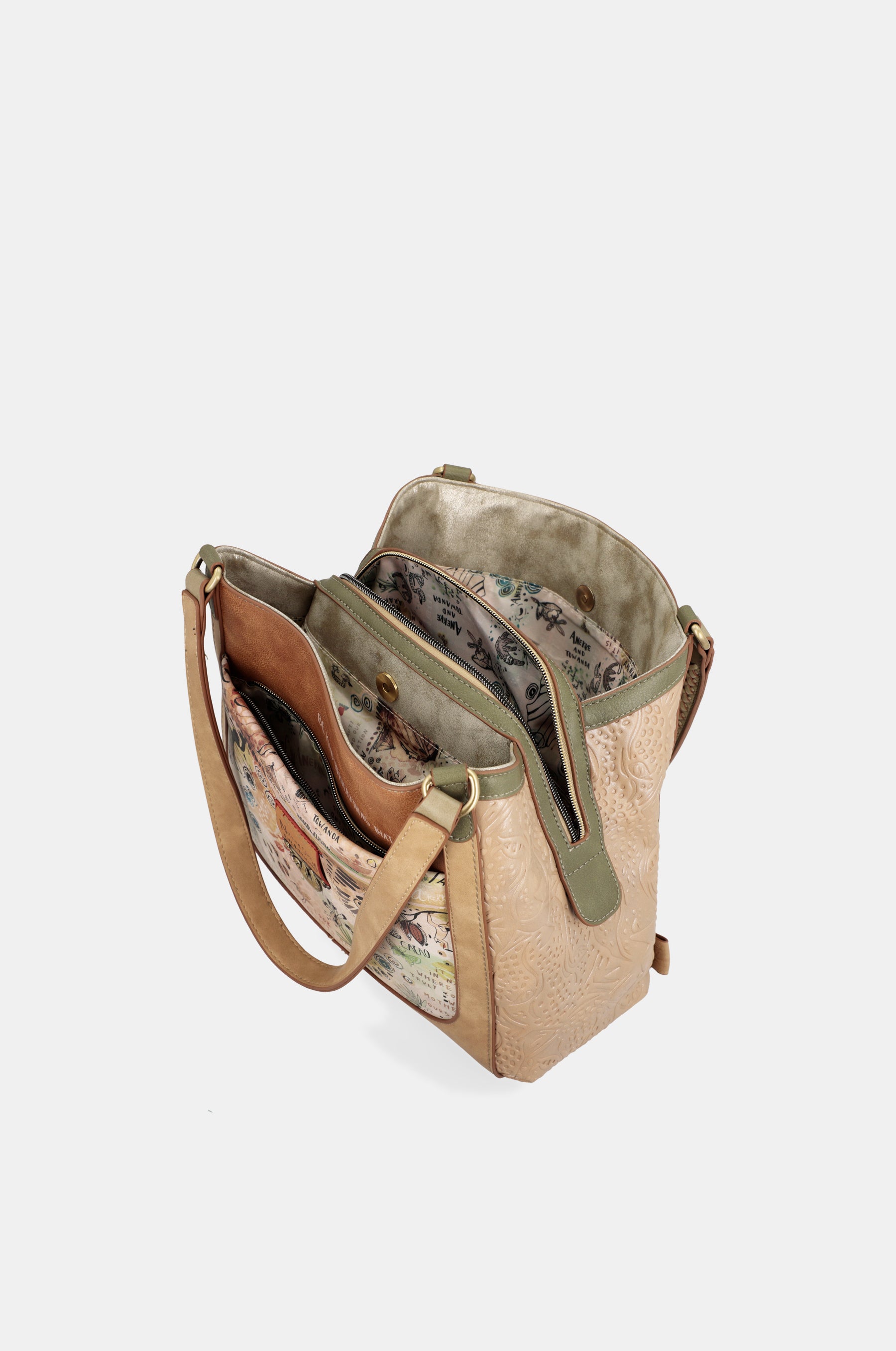 Amazonia crossbody bag with 3 compartments anekke