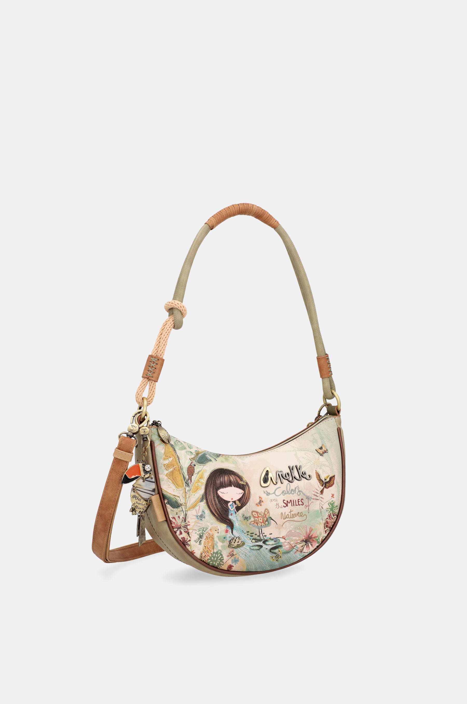 Amazonia oval crossbody bag plus messenger bag