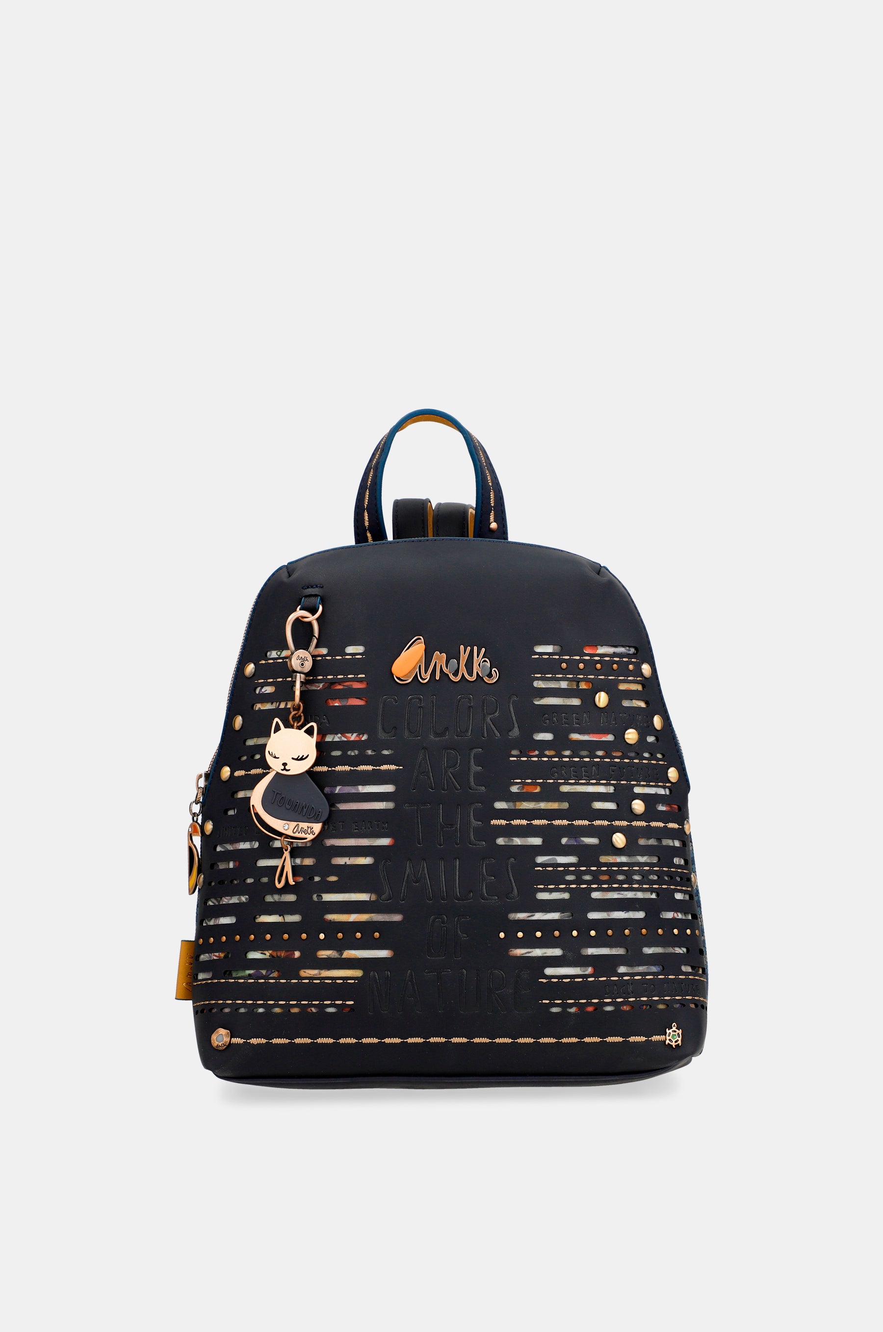 Nature Pachamama navy blue backpack