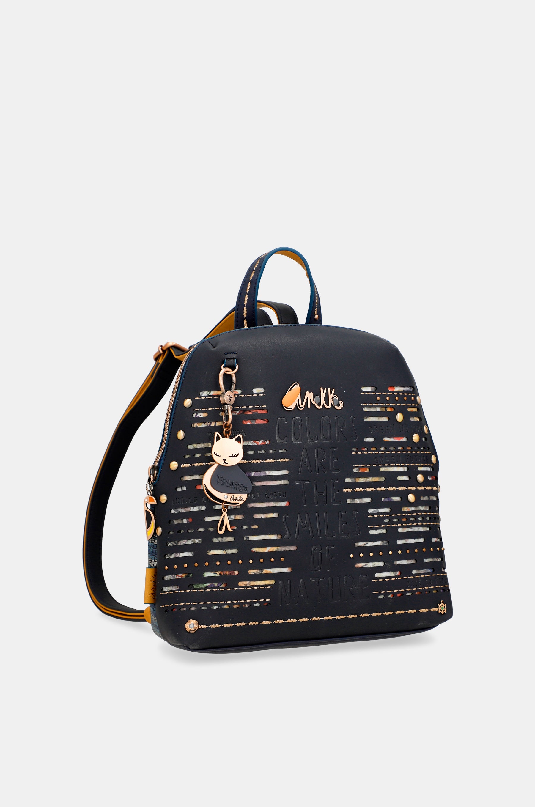 Nature Pachamama navy blue backpack