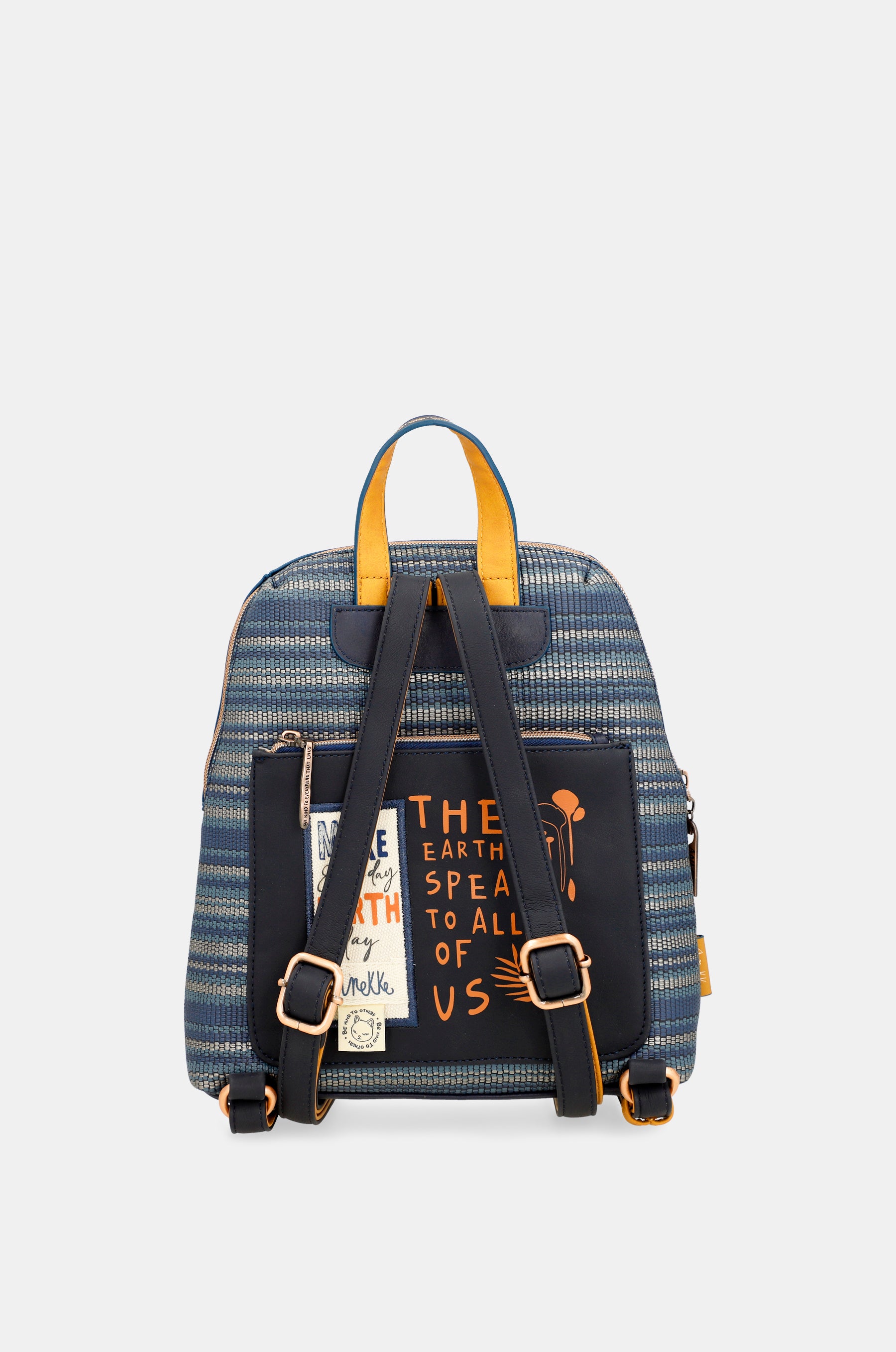 Nature Pachamama navy blue backpack