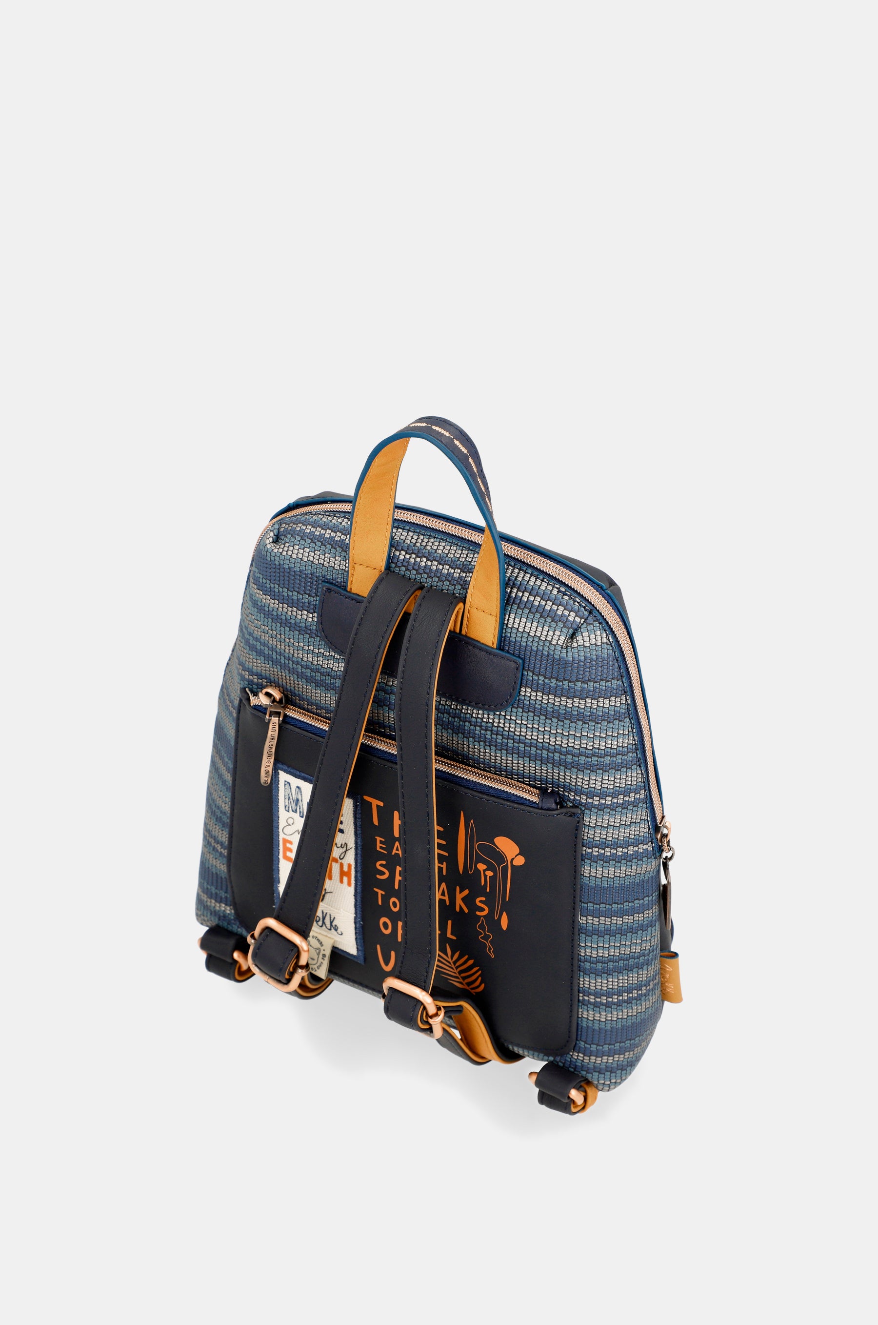 Nature Pachamama navy blue backpack