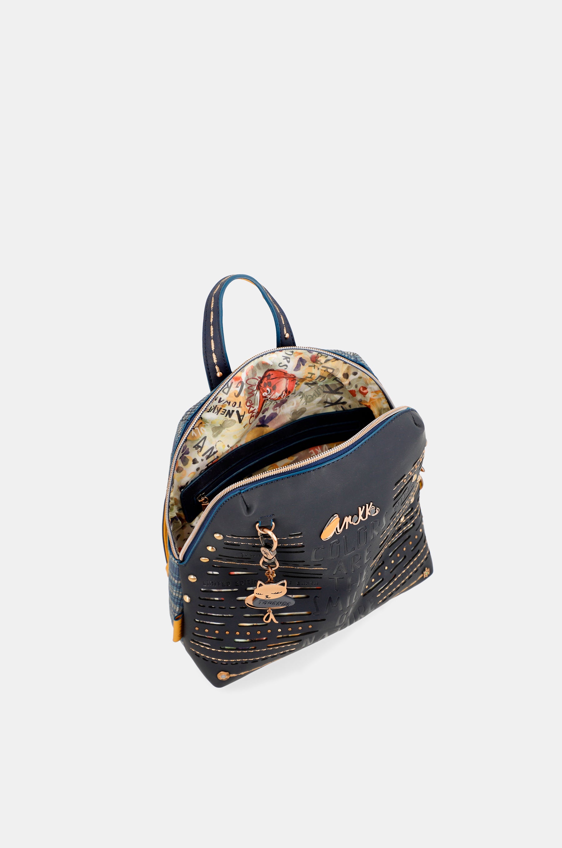 Nature Pachamama navy blue backpack