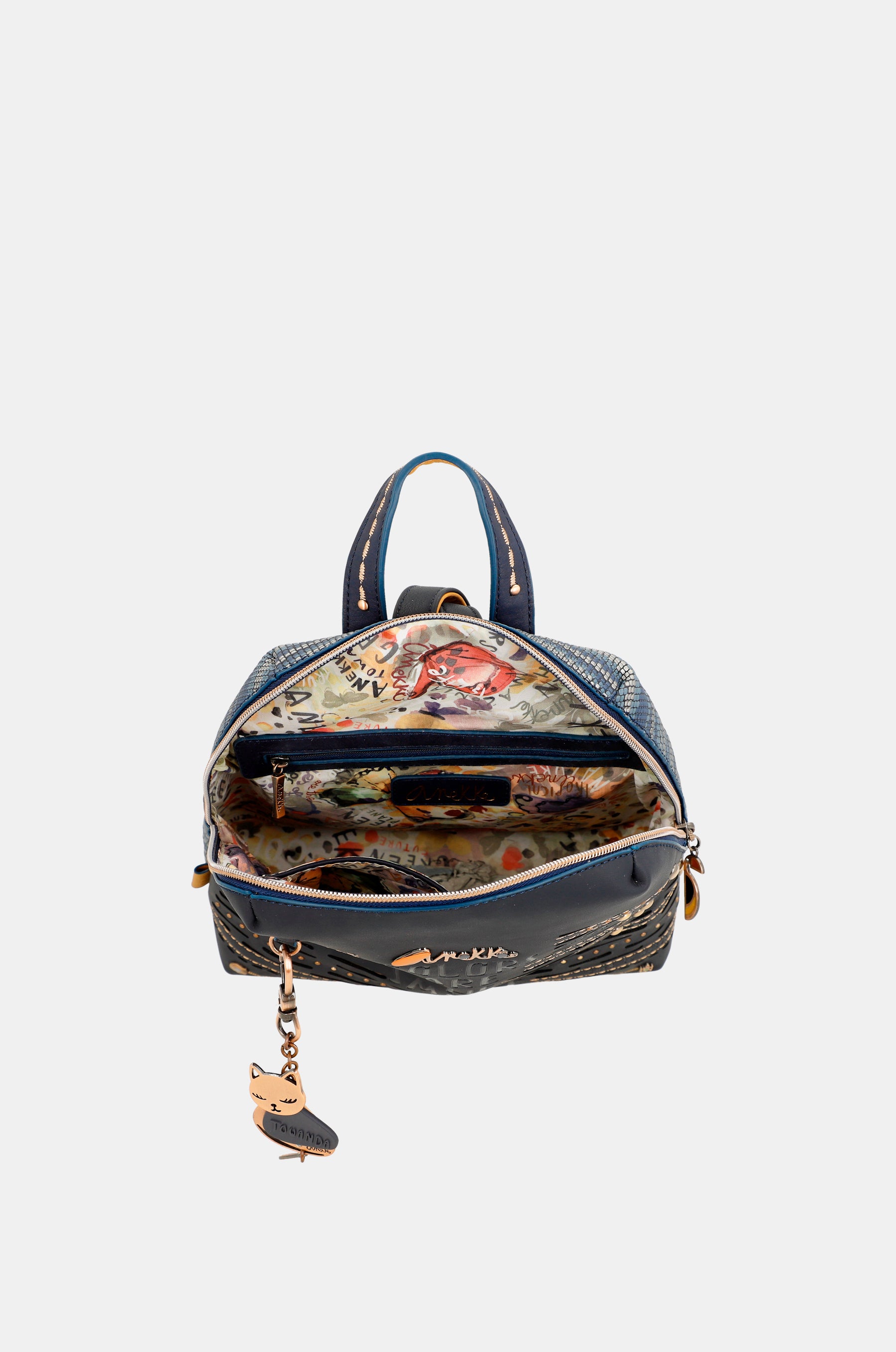 Nature Pachamama navy blue backpack