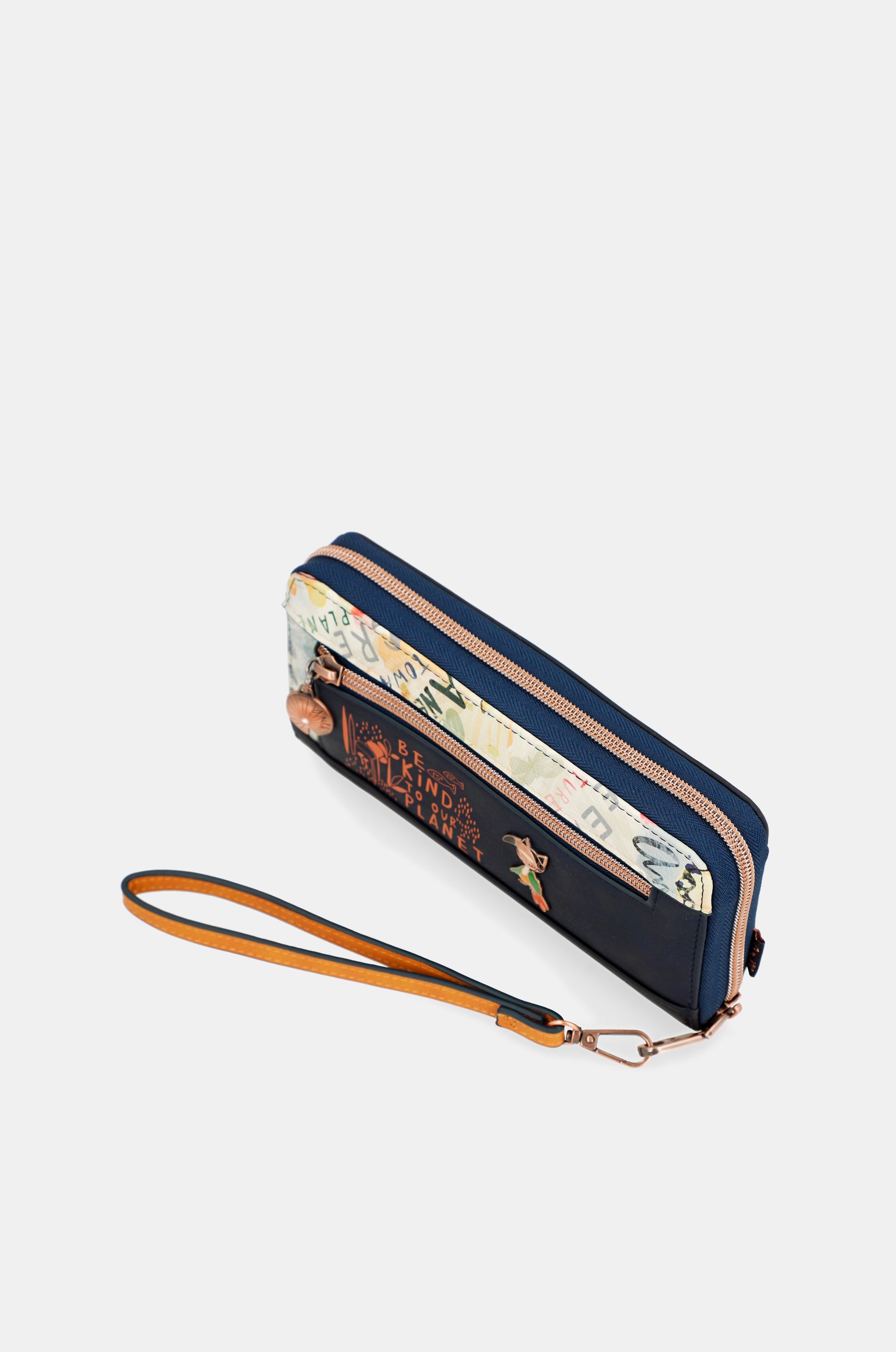 Nature Pachamama large printed RFID wallet
