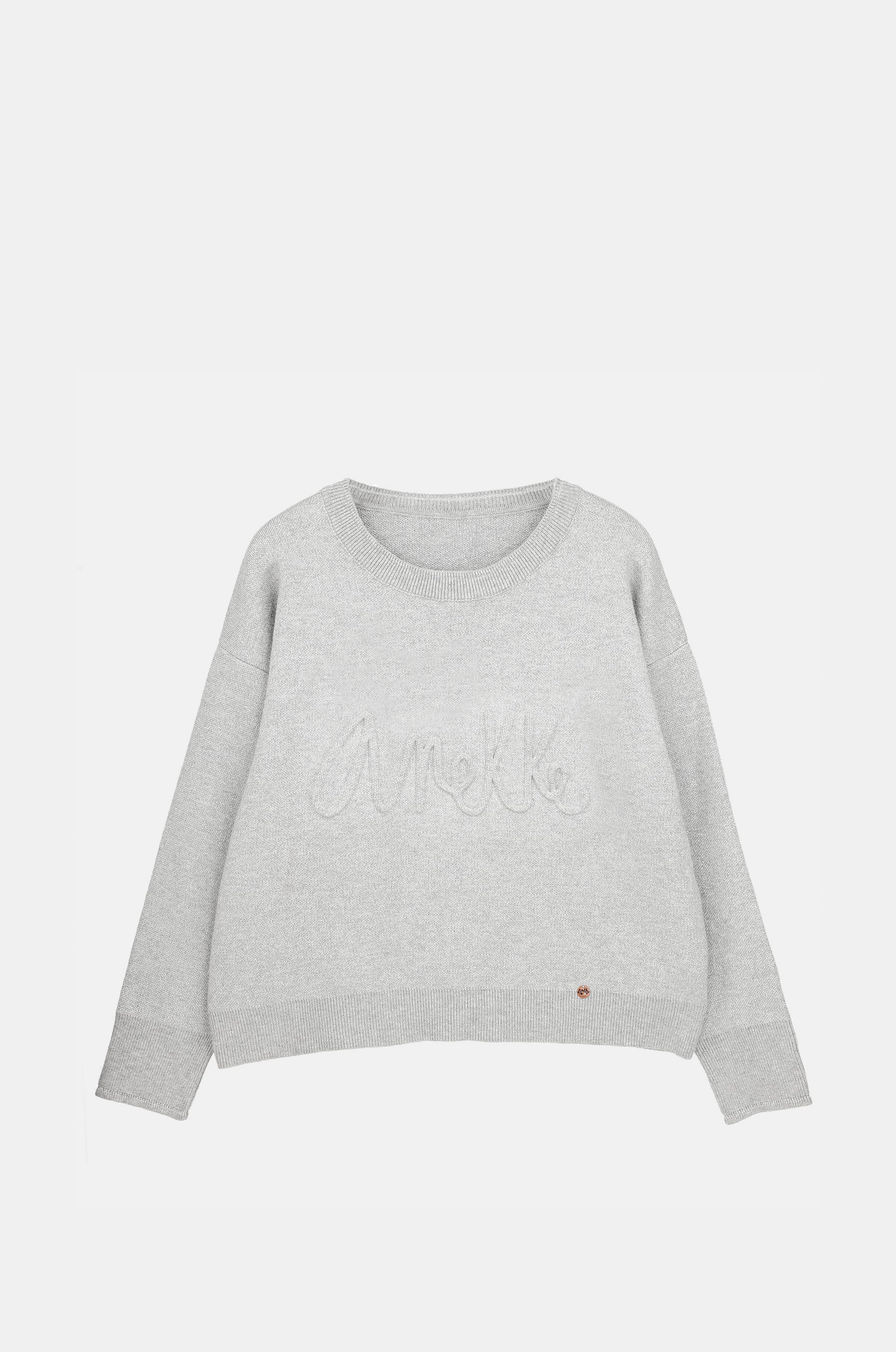 Gray Contemporary Sweater