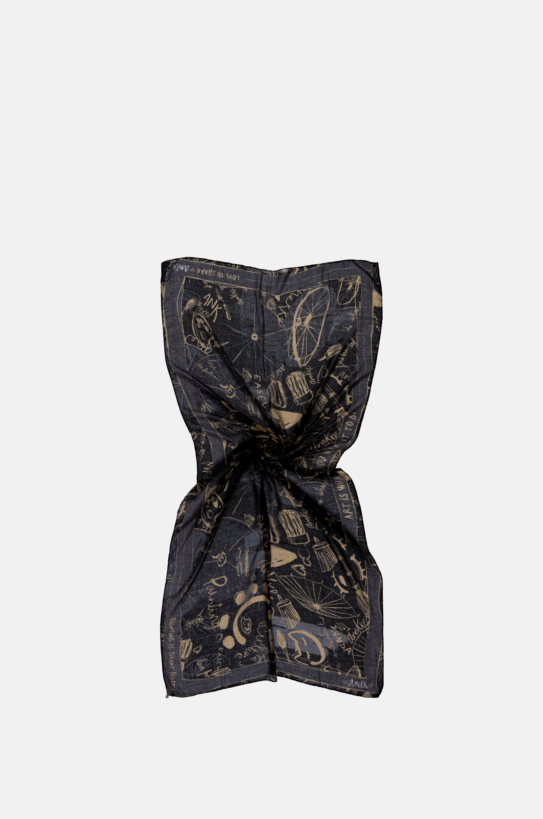 Palette black scarf Anekke