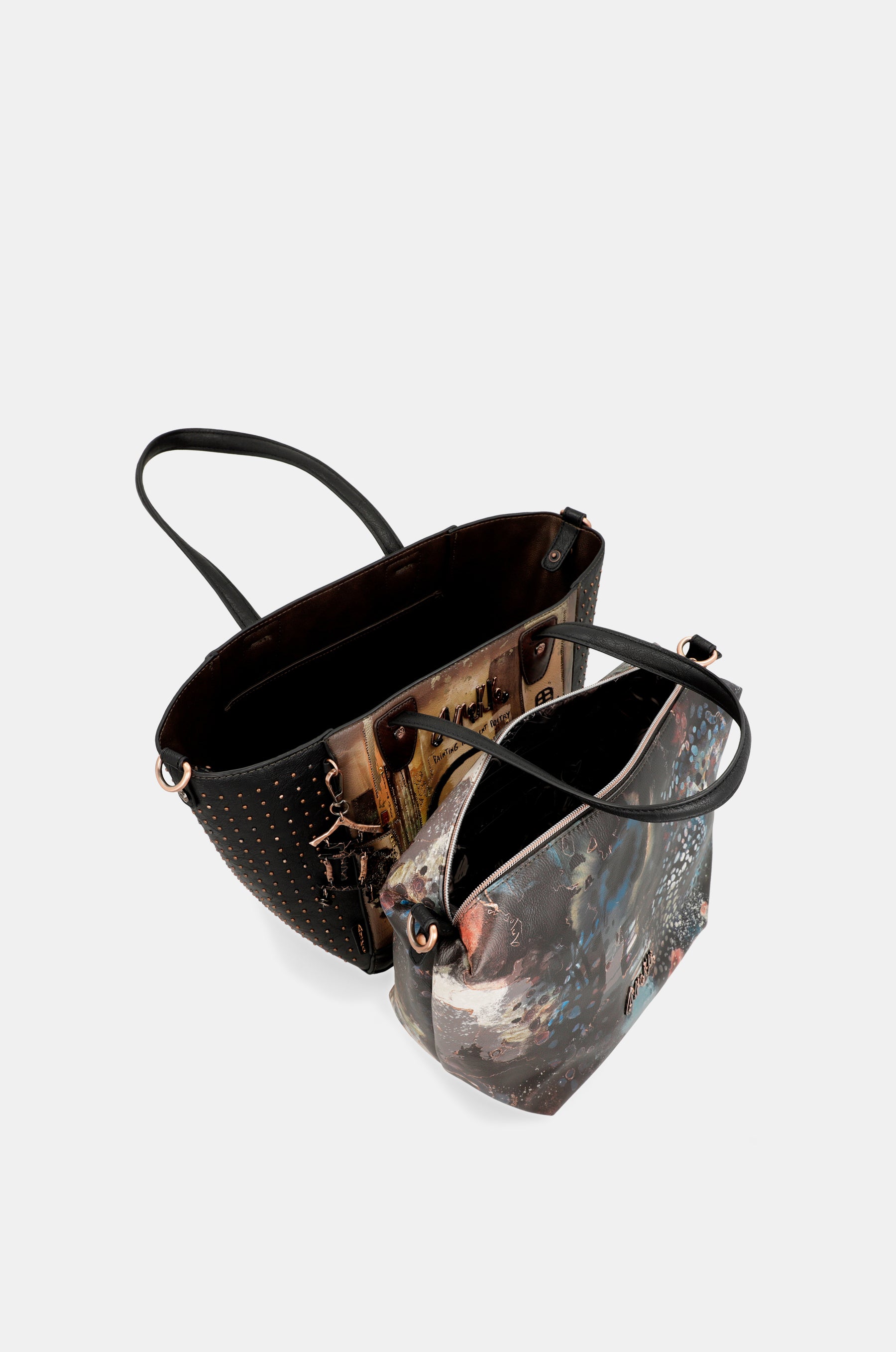 Large shopper with removable interior Shōen