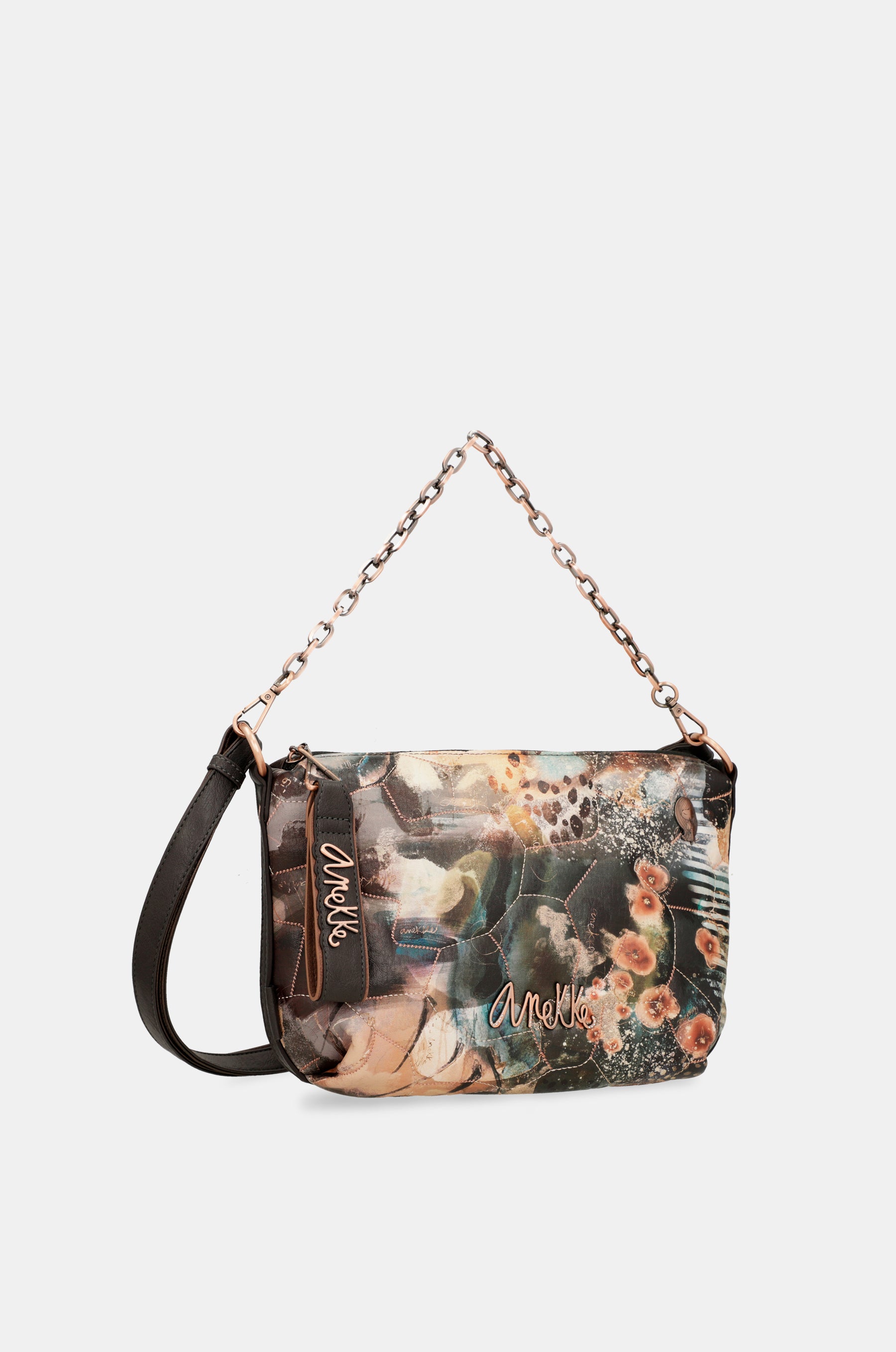 Shōen Padded shoulder bag with metallic handle