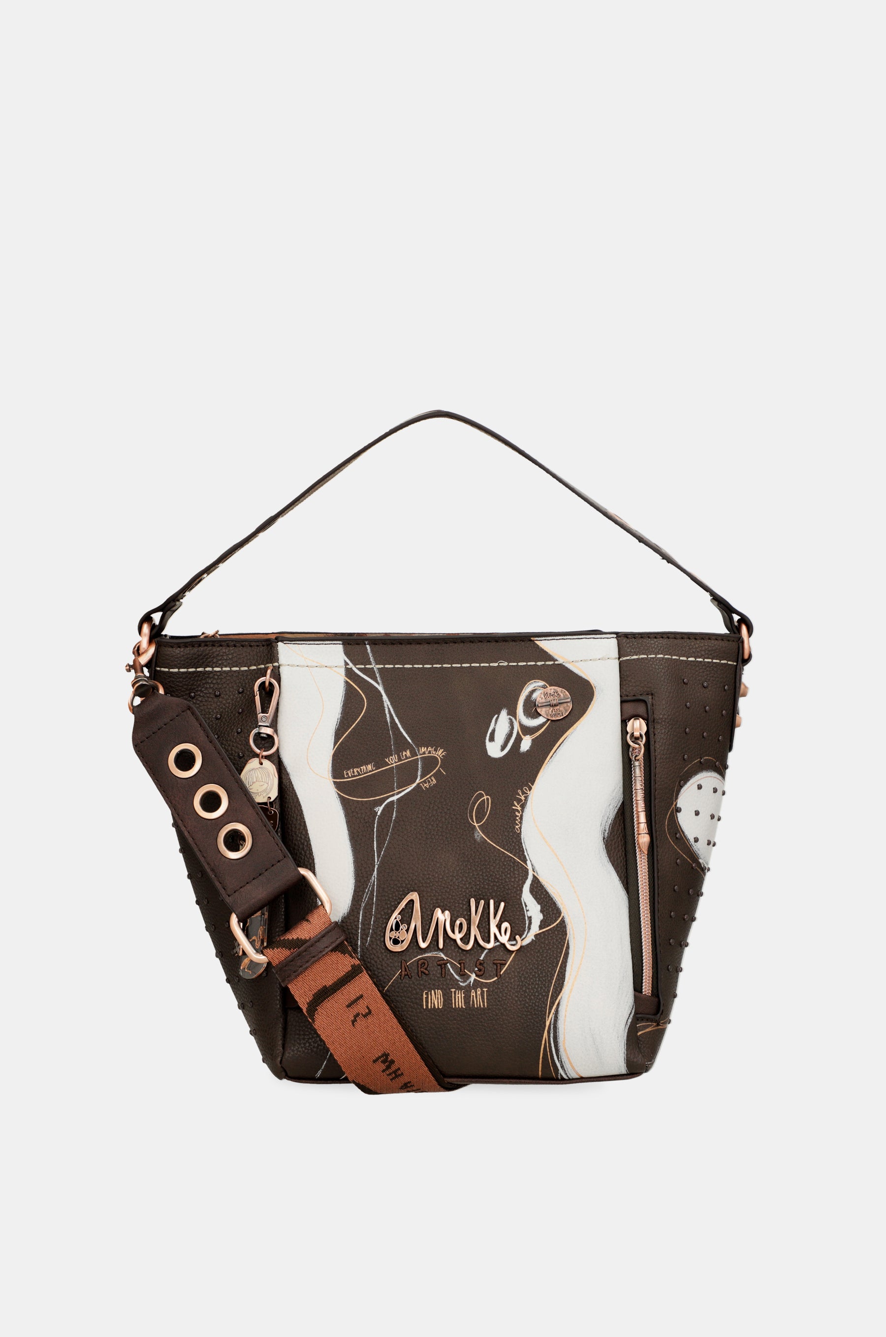 Nature Shodō medium brown handbag