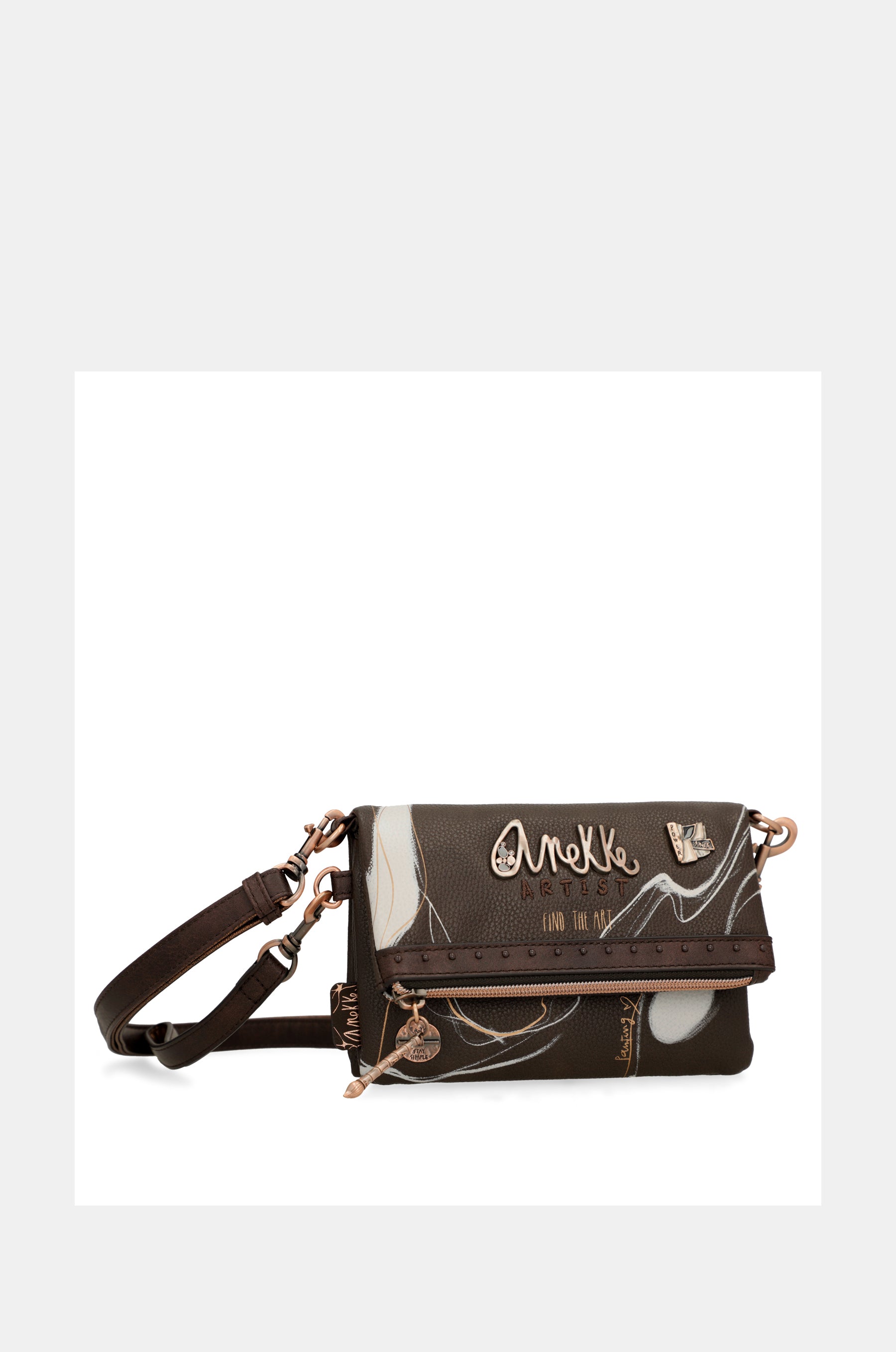 Small brown shoulder bag Nature Shodō
