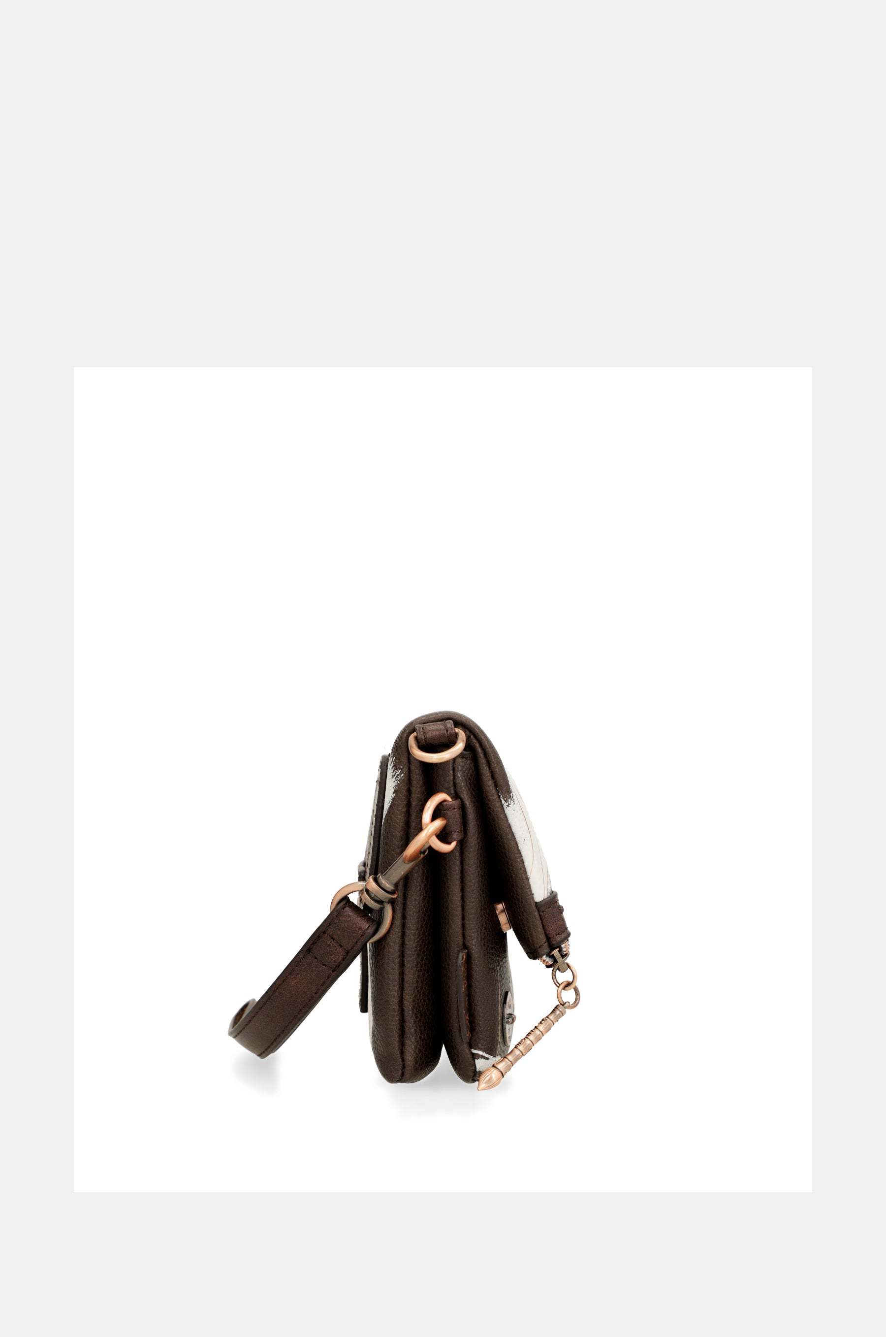 Small brown shoulder bag Nature Shodō