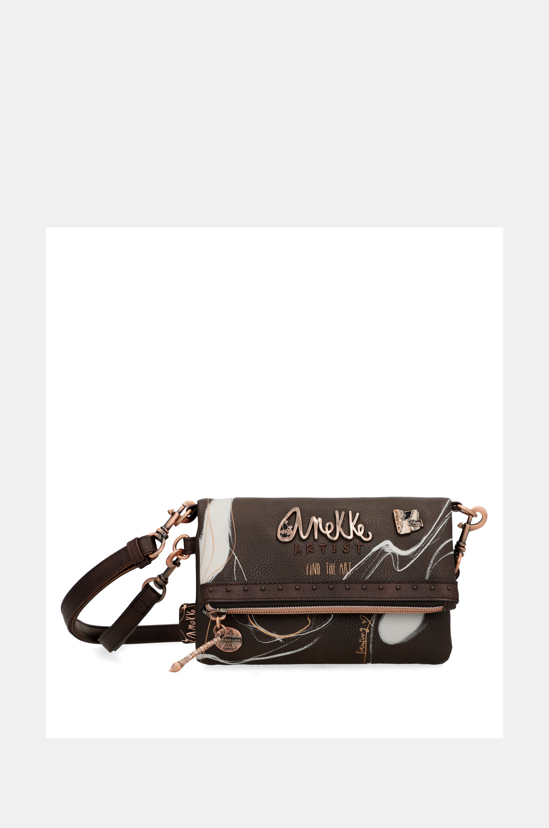 Small brown shoulder bag Nature Shodō