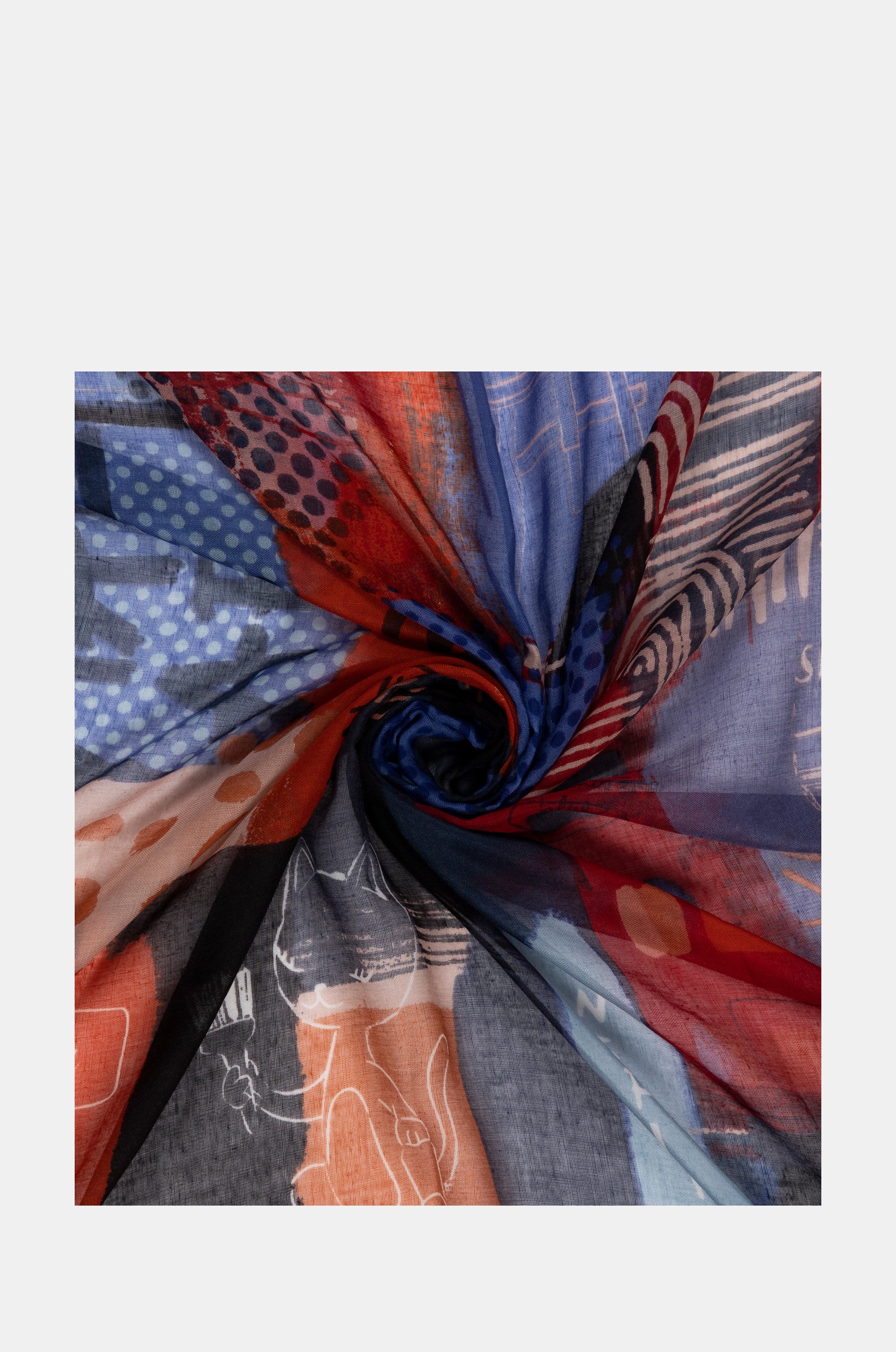 Kyomu blue scarf