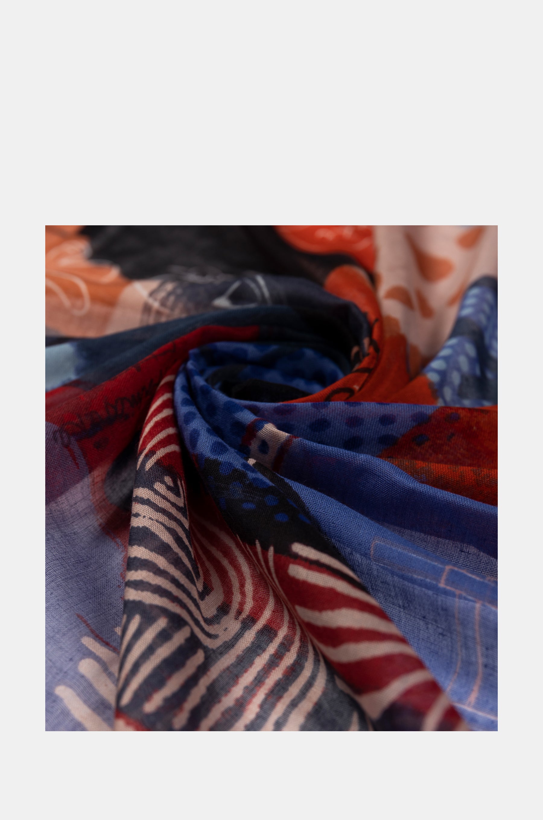 Kyomu blue scarf