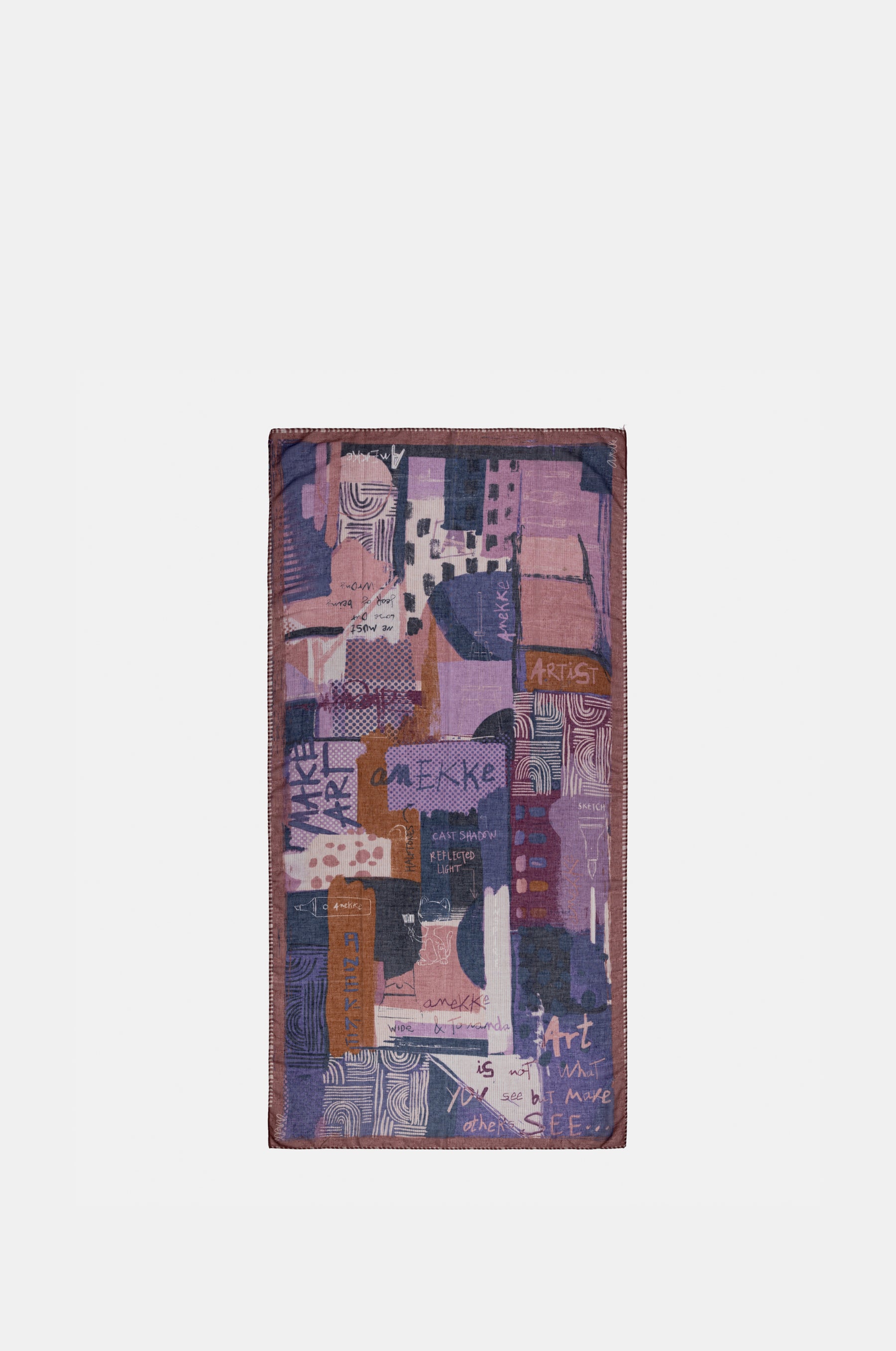 Kyomu violet scarf
