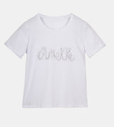 Glitter white T-shirt