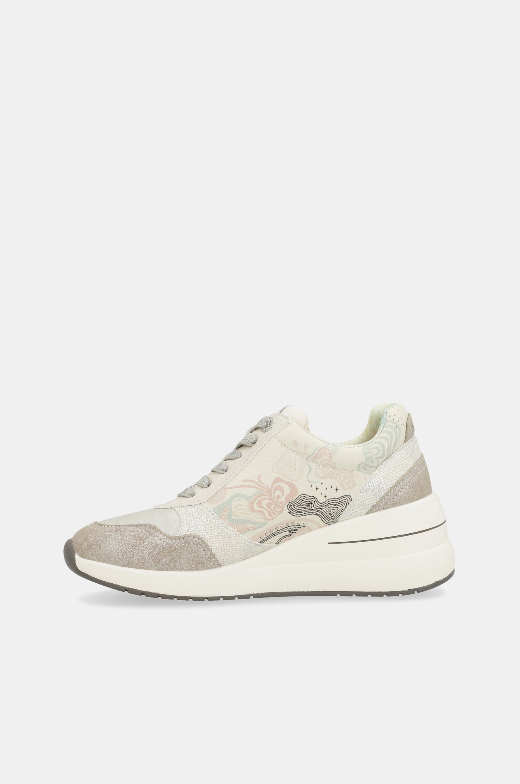 Psicodelic wedge sneakers