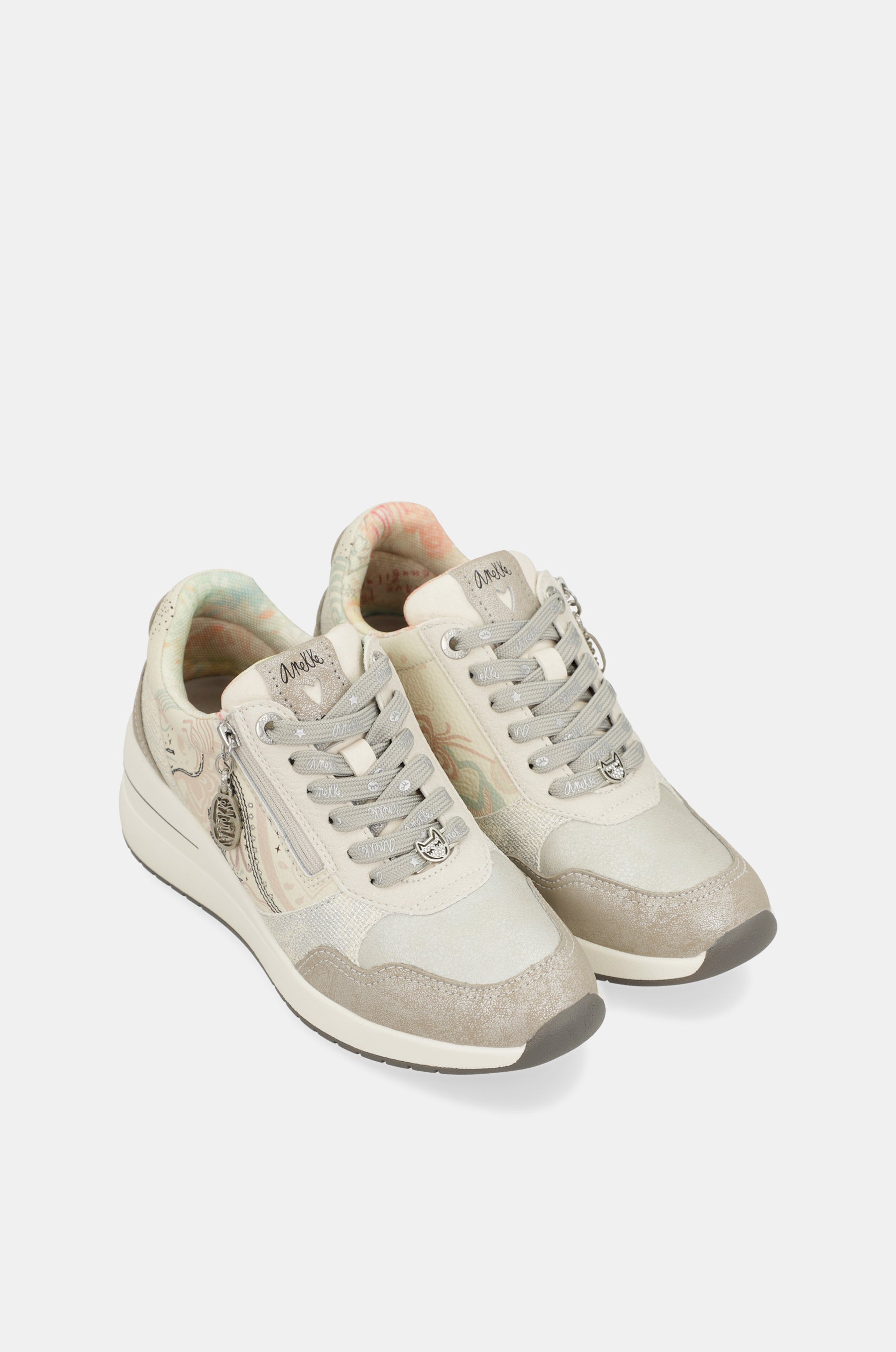 Psicodelic wedge sneakers